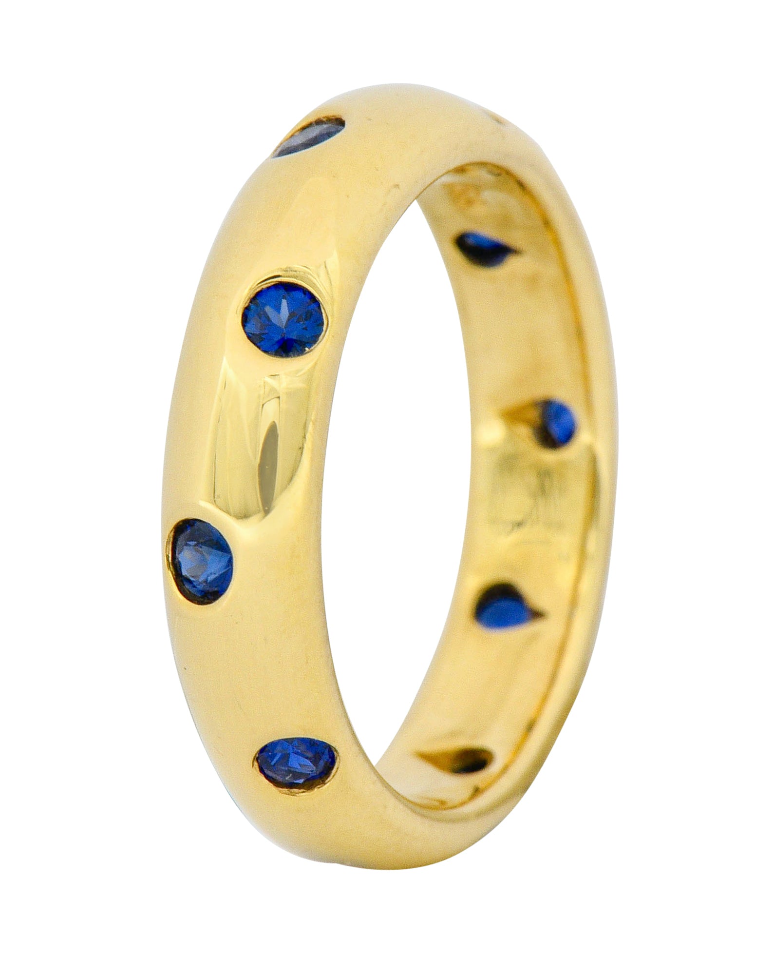 Tiffany & Co. 0.40 CTW Sapphire 18 Karat Gold Etoile Band Ring - Wilson's Estate Jewelry