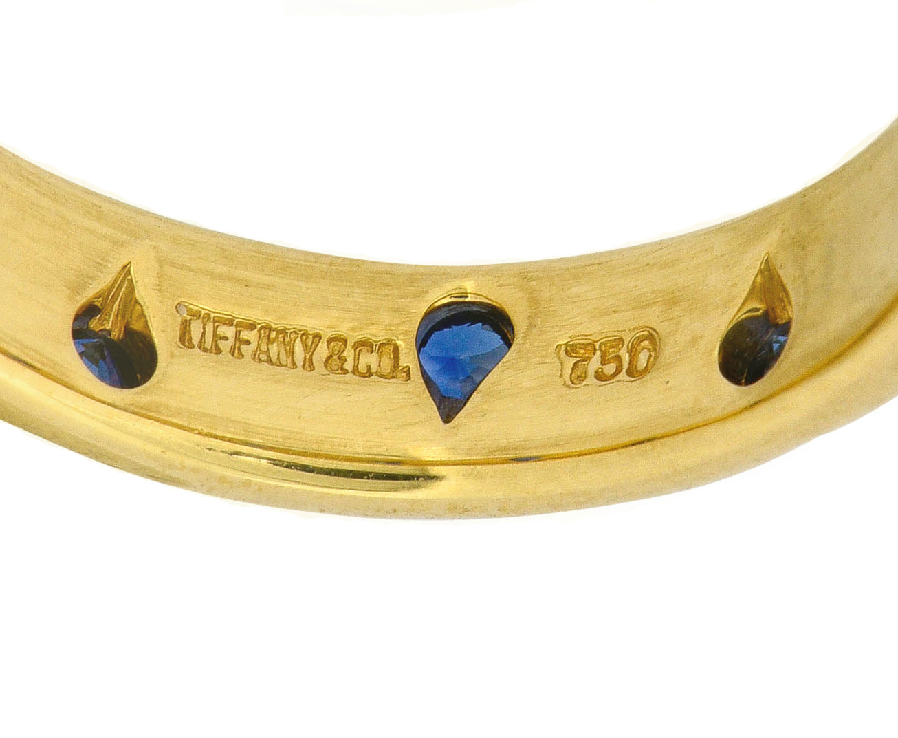 Tiffany & Co. 0.40 CTW Sapphire 18 Karat Gold Etoile Band Ring - Wilson's Estate Jewelry