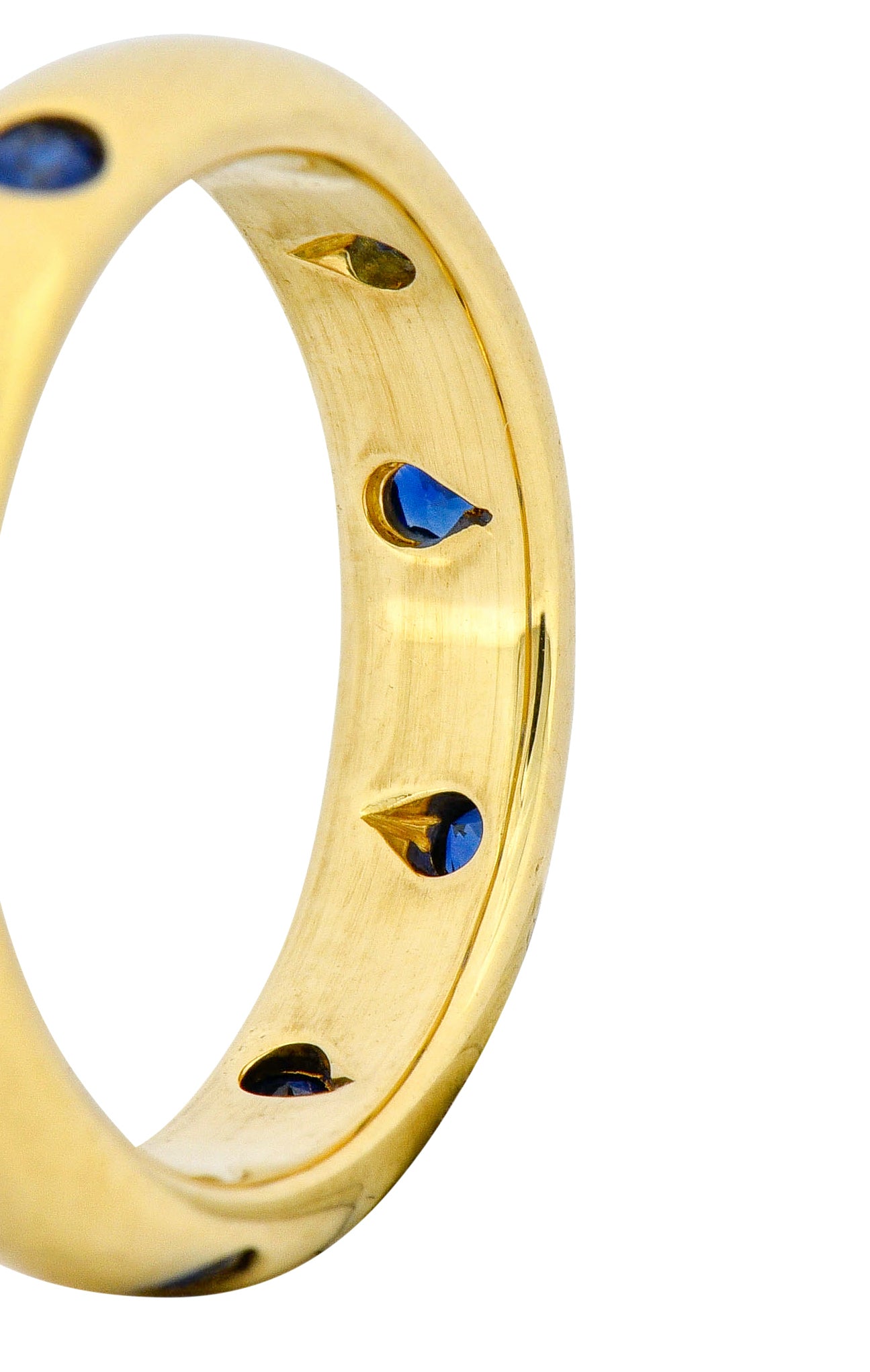 Tiffany & Co. 0.40 CTW Sapphire 18 Karat Gold Etoile Band Ring - Wilson's Estate Jewelry