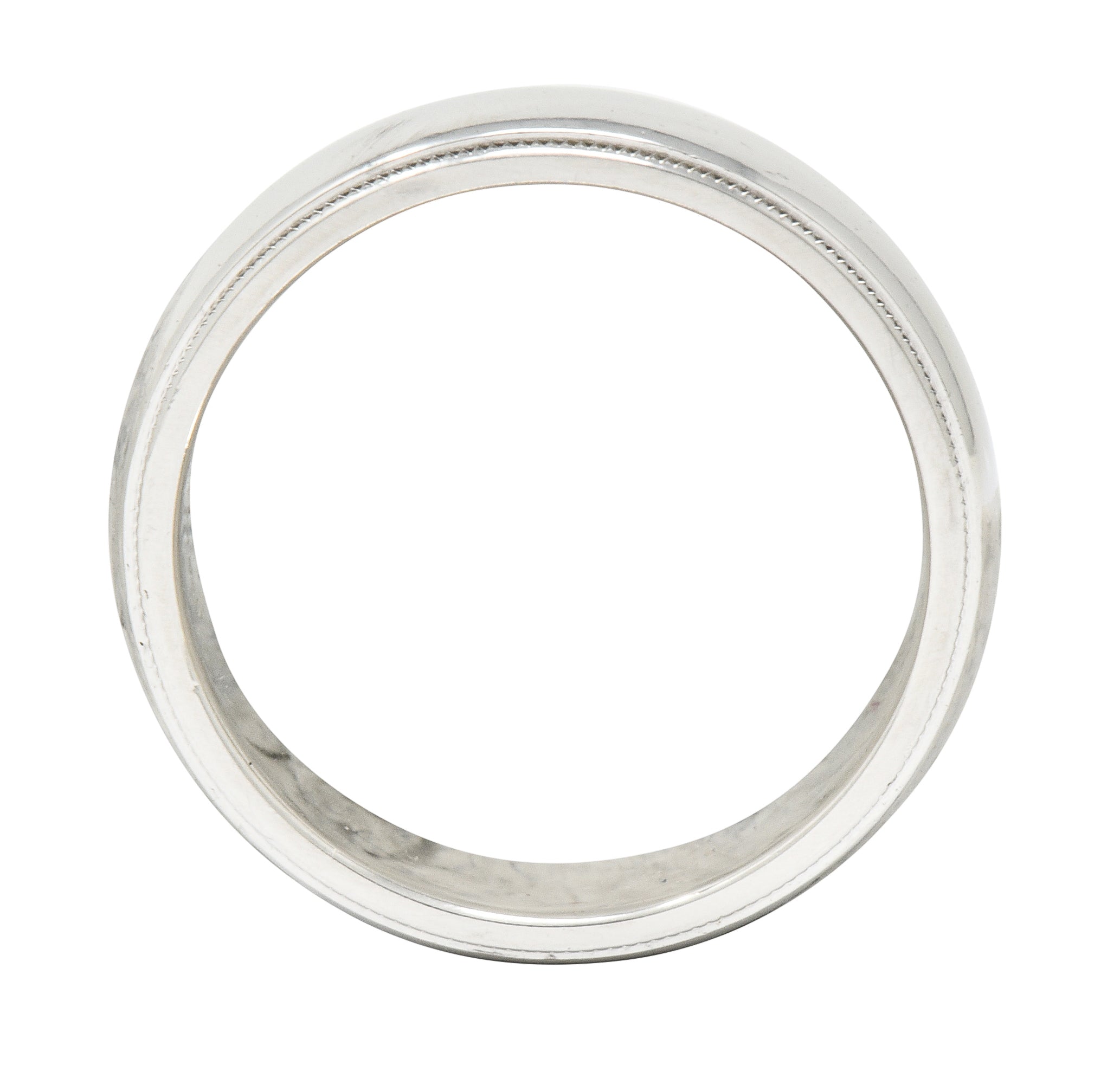 Tiffany & Co. Contemporary Platinum 6MM Men's Wedding Band Ring - Wilson's Estate Jewelry