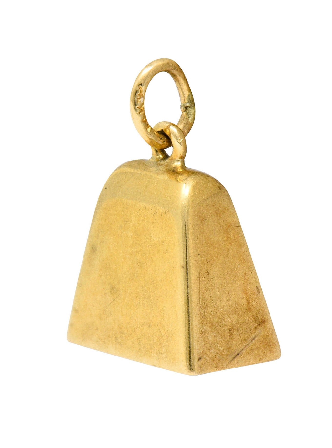 Sloan & Co. Retro 14 Karat Gold Bell Charmcharm - Wilson's Estate Jewelry