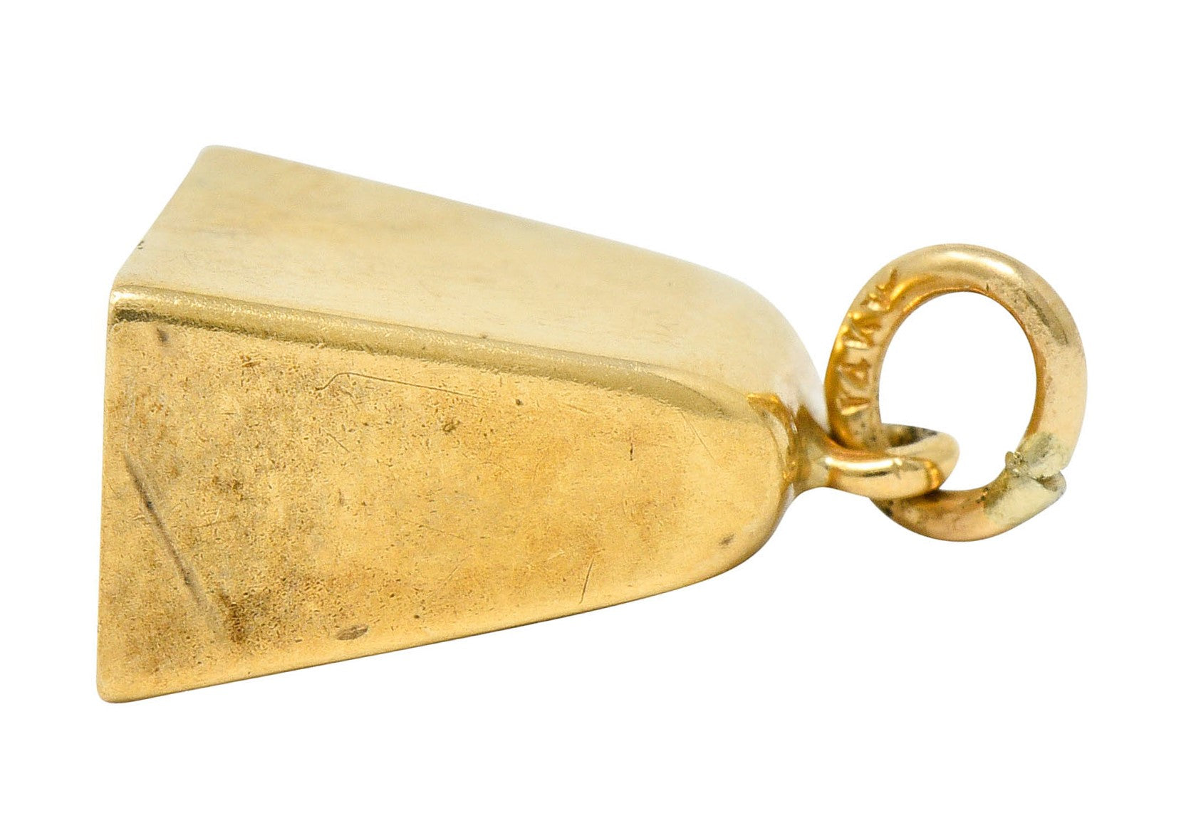 Sloan & Co. Retro 14 Karat Gold Bell Charmcharm - Wilson's Estate Jewelry