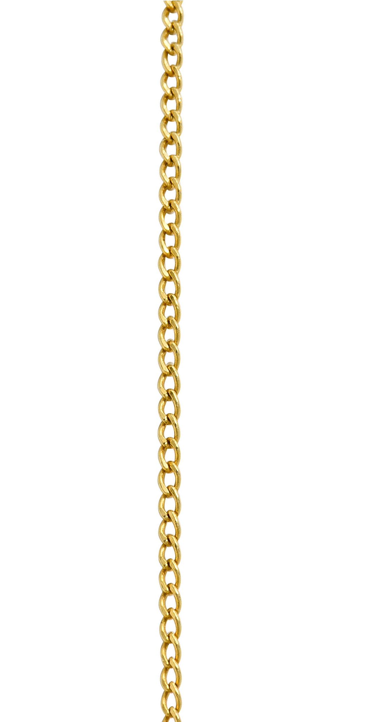 Art Nouveau Moonstone Diamond 14 Karat Gold Drop Swag Necklace - Wilson's Estate Jewelry