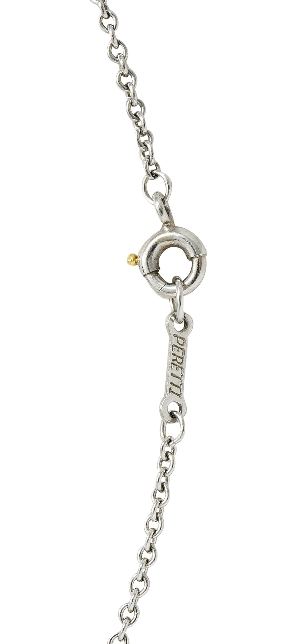 Elsa Peretti Tiffany & Co. Onyx Platinum Touchstone Pendant NecklaceNecklace - Wilson's Estate Jewelry