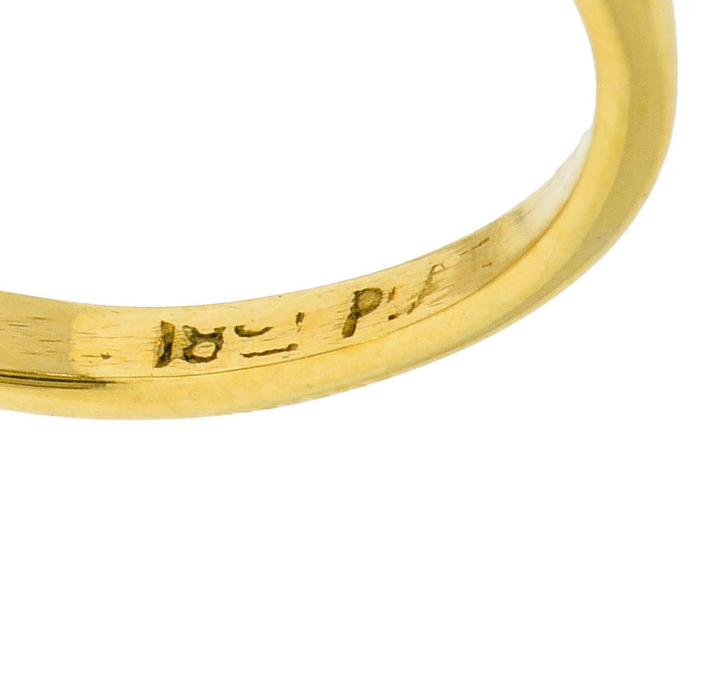 1920's Art Deco 1.00 CTW Diamond Platinum 14 Karat Gold Five Stone Band RingRing - Wilson's Estate Jewelry