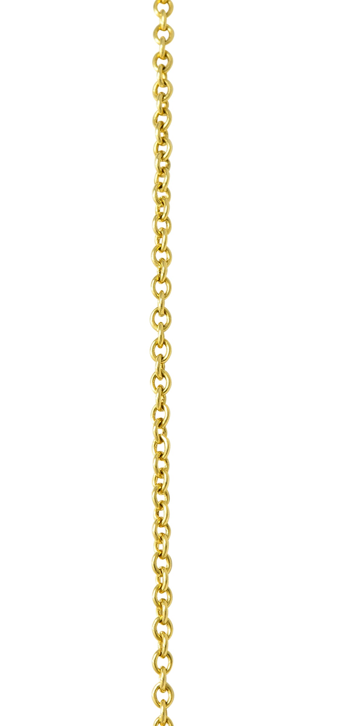 Elsa Peretti Tiffany & Co. 18 Karat Gold 25MM Open Heart Pendant Necklace - Wilson's Estate Jewelry