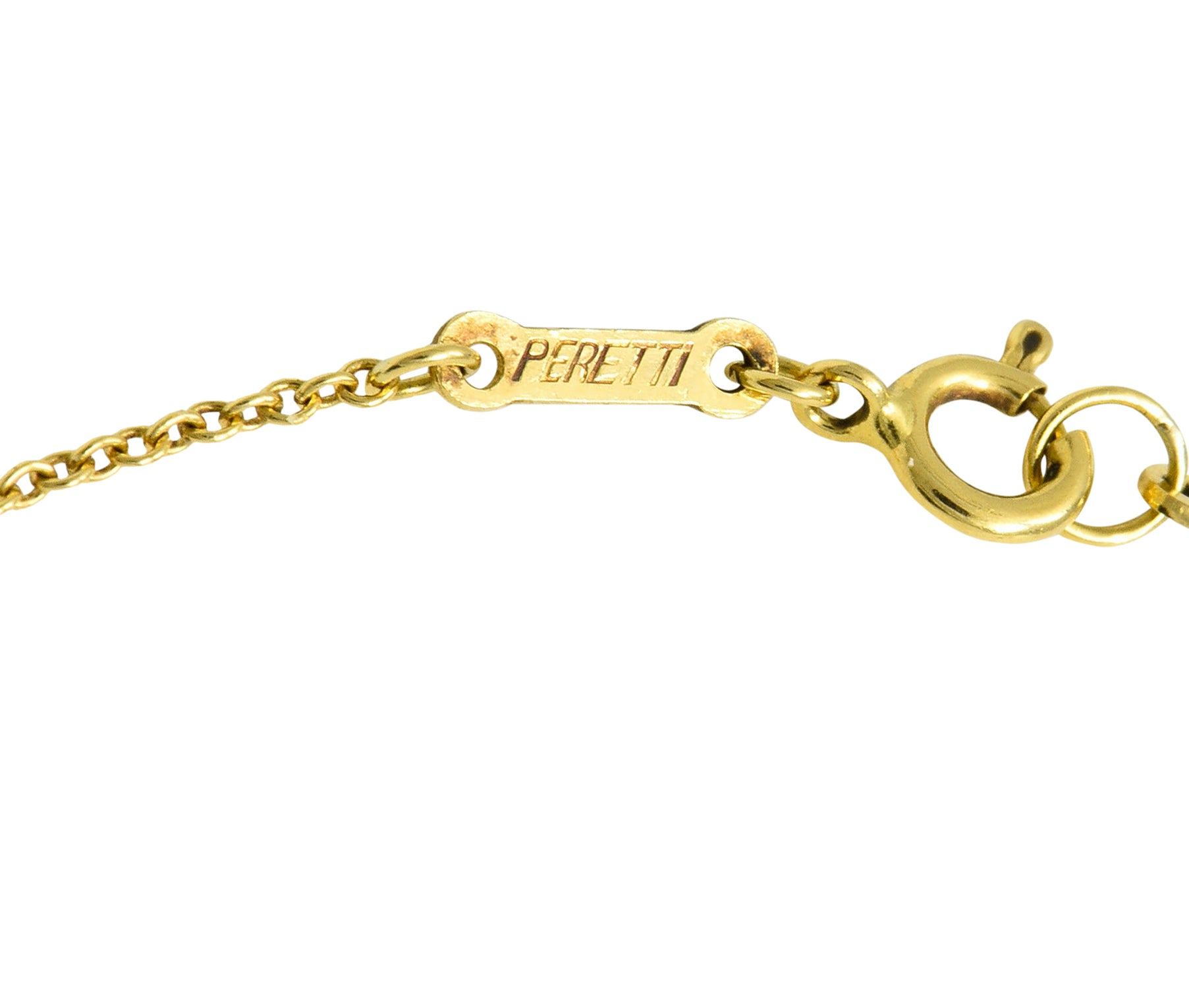 Elsa Peretti Tiffany & Co. 18 Karat Gold 25MM Open Heart Pendant Necklace - Wilson's Estate Jewelry