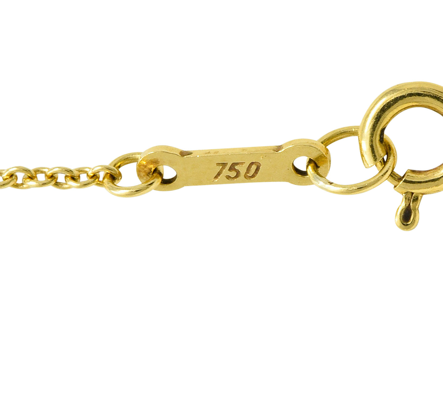 Elsa Peretti Tiffany & Co. 18 Karat Gold 25MM Open Heart Pendant Necklace - Wilson's Estate Jewelry