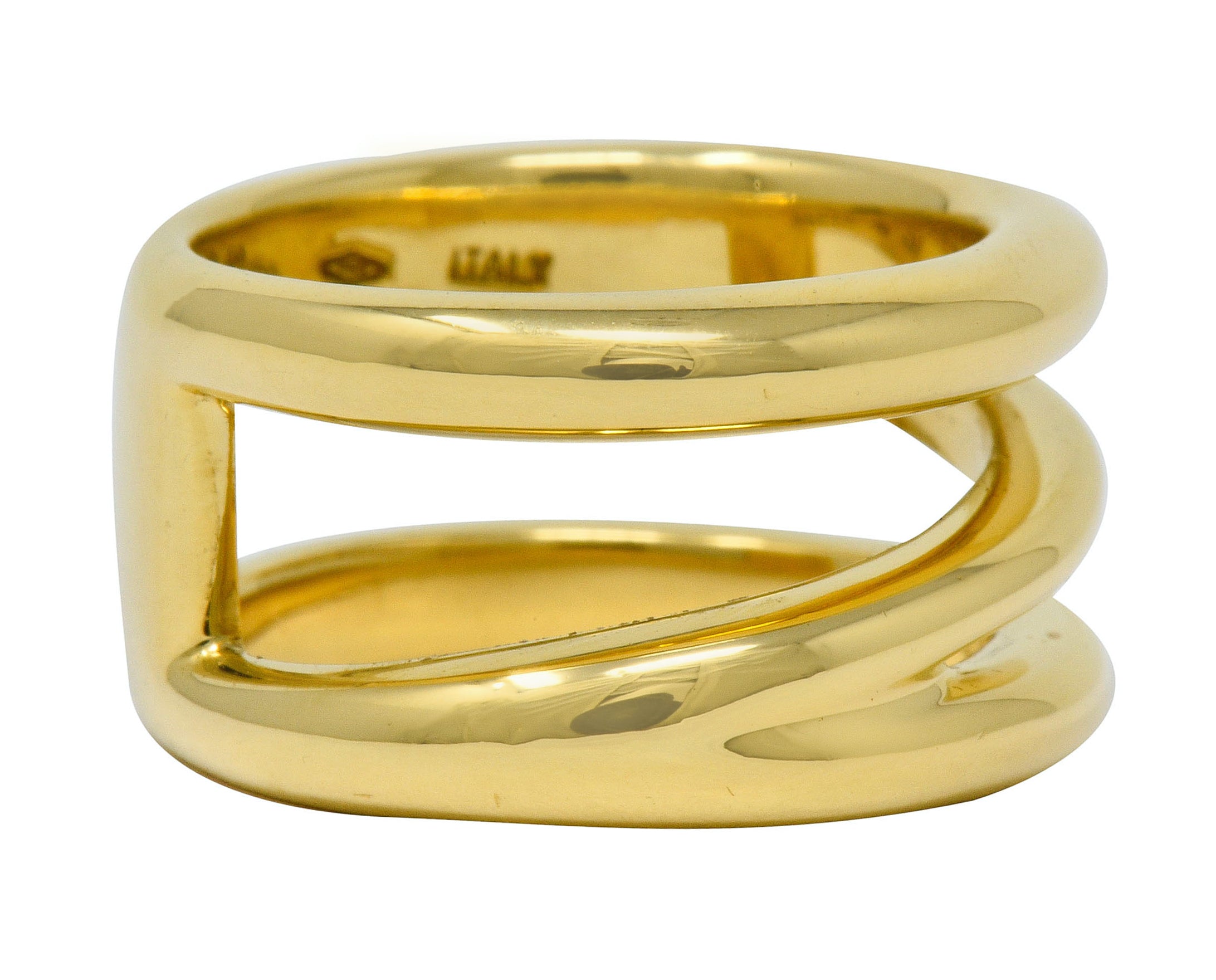 Tiffany & Co. Vintage 1990's 18 Karat Gold Zig Zag Band Ring - Wilson's Estate Jewelry