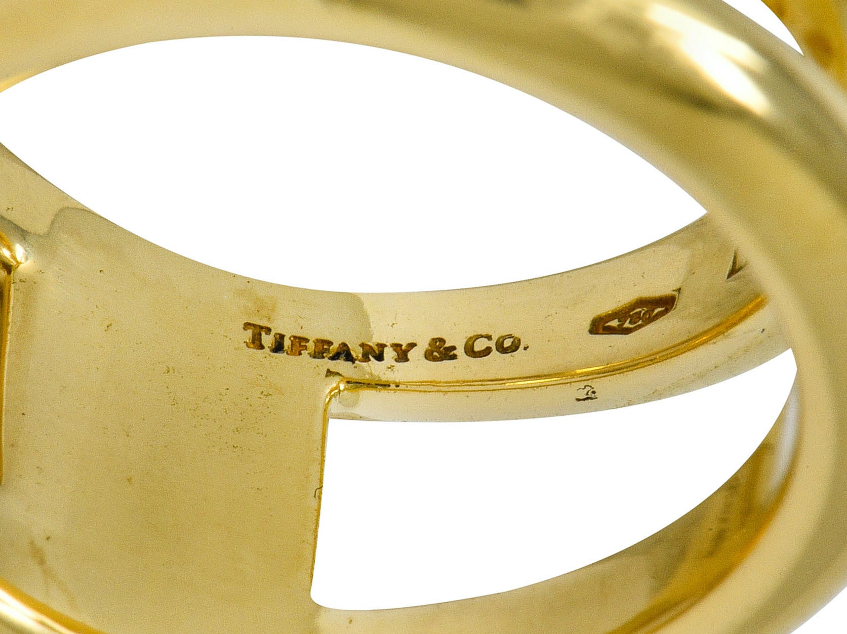 Tiffany & Co. Vintage 1990's 18 Karat Gold Zig Zag Band Ring - Wilson's Estate Jewelry