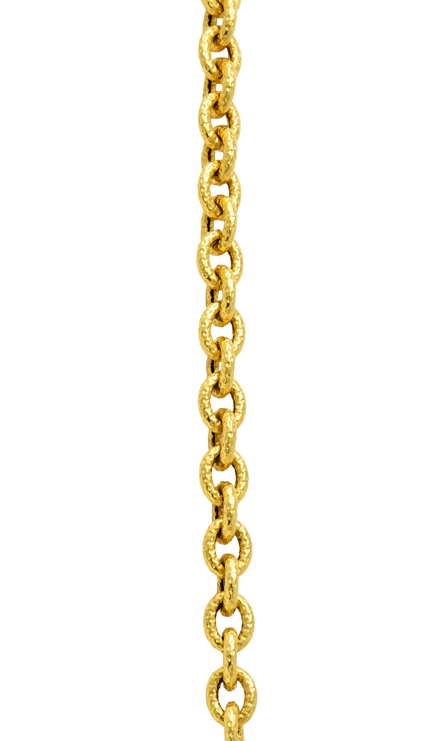 Buccellati Vintage Italian Platinum 18 Karat Gold Cross Pendant NecklaceNecklace - Wilson's Estate Jewelry