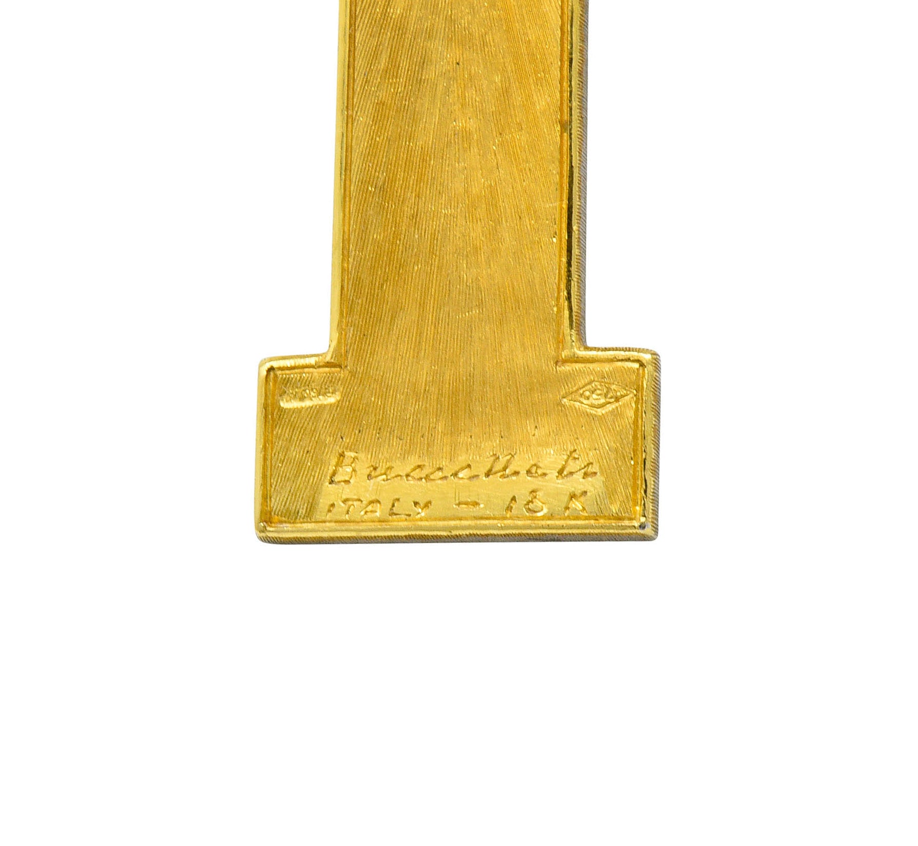Buccellati Vintage Italian Platinum 18 Karat Gold Cross Pendant NecklaceNecklace - Wilson's Estate Jewelry