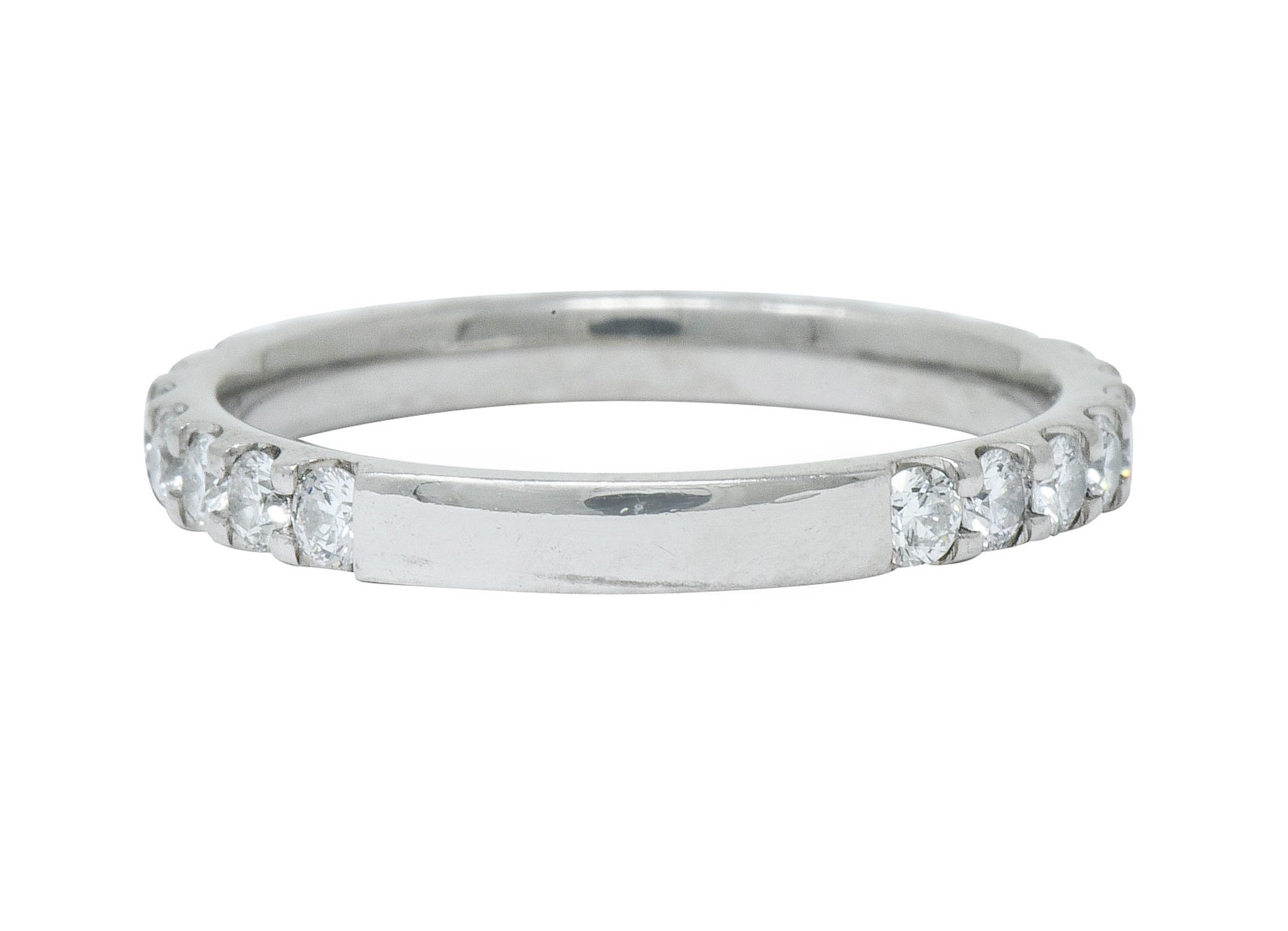 Contemporary .75 CTW Diamond Platinum Anniversary Band RingRing - Wilson's Estate Jewelry