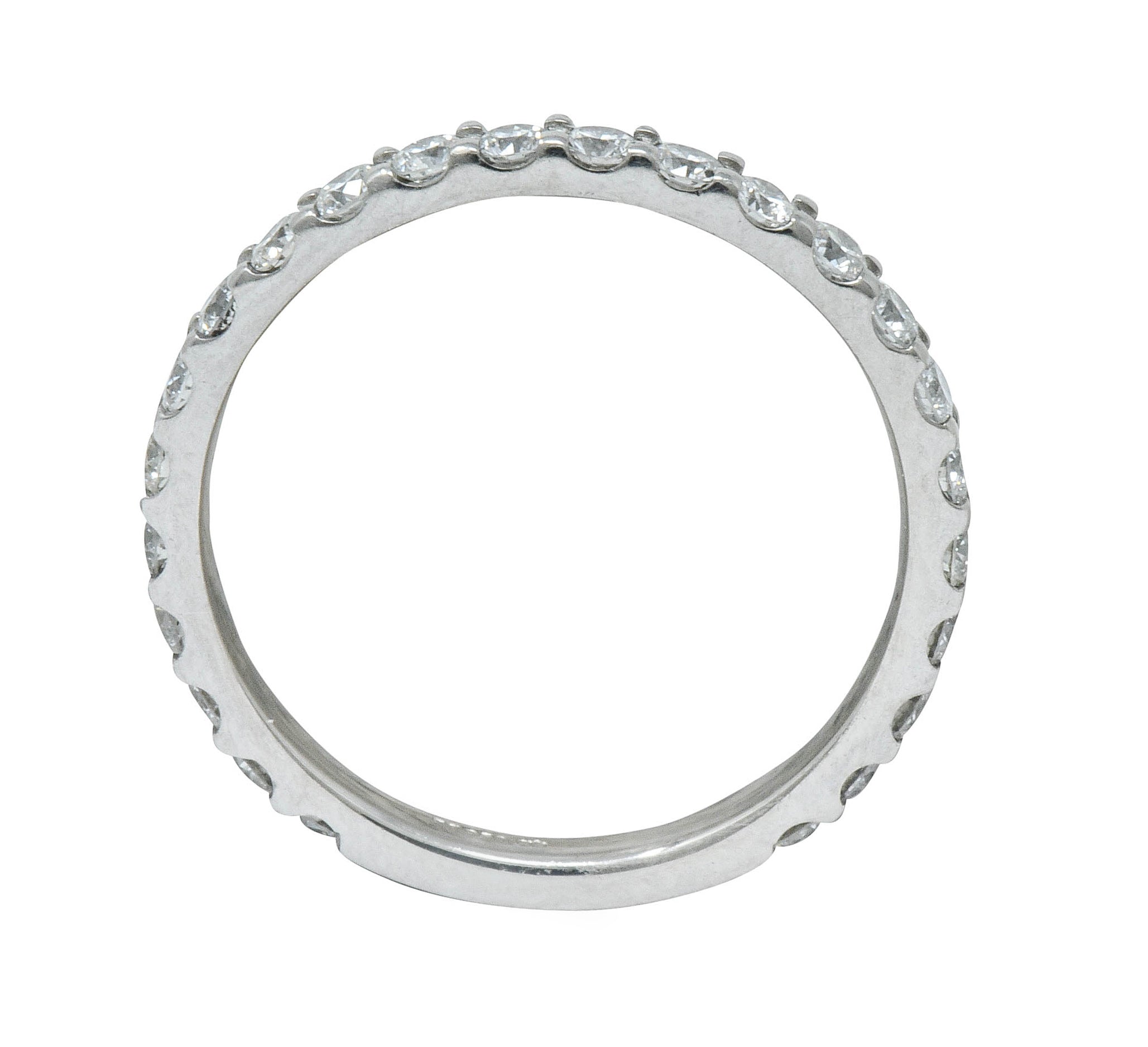 Contemporary .75 CTW Diamond Platinum Anniversary Band RingRing - Wilson's Estate Jewelry