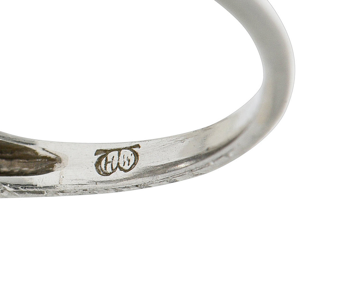 Wheeler & Co. Edwardian 1.05 CTW Diamond Platinum Scrolled Engagement RingRing - Wilson's Estate Jewelry
