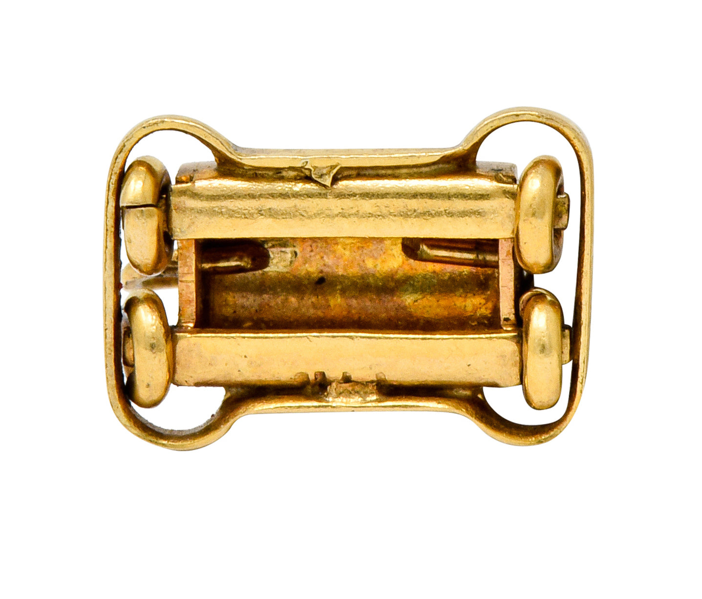 Retro Articulated 14 Karat Gold Antique Bissell Floor Sweeper Charm - Wilson's Estate Jewelry