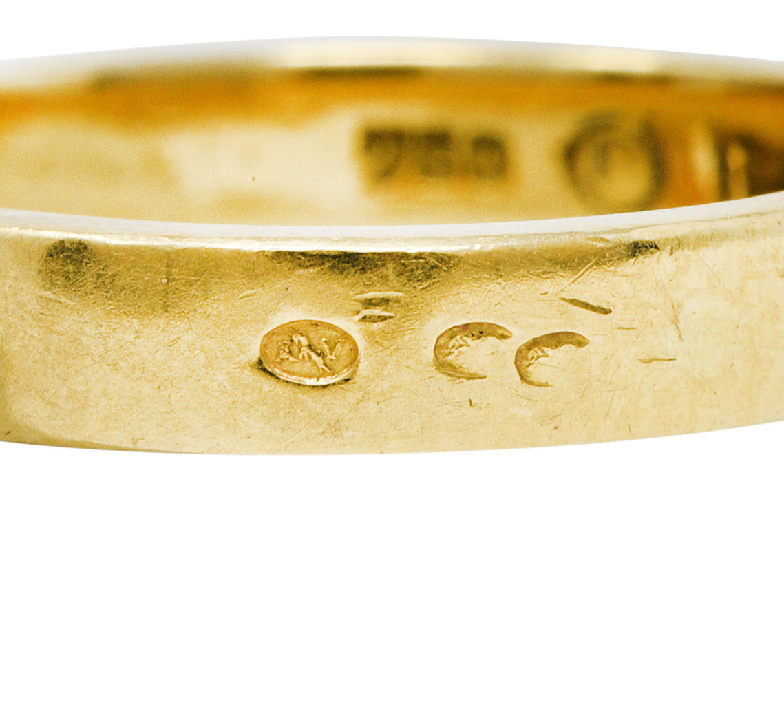 French 1960's Vintage 18 Karat Yellow Gold Fidget Spinner RingRing - Wilson's Estate Jewelry