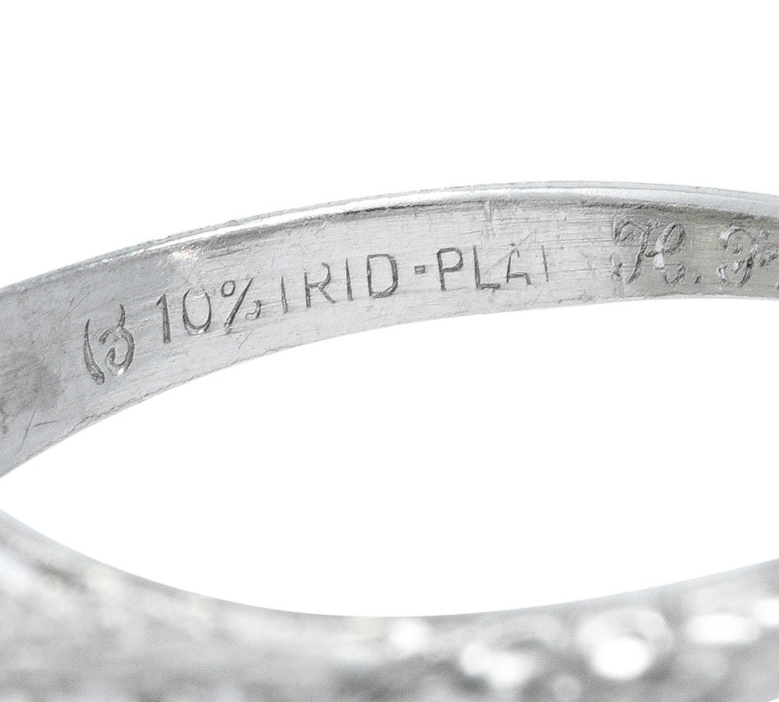 1910 Edwardian Byard F. Brogan 1.25 CTW Diamond Platinum Engagement RingRing - Wilson's Estate Jewelry