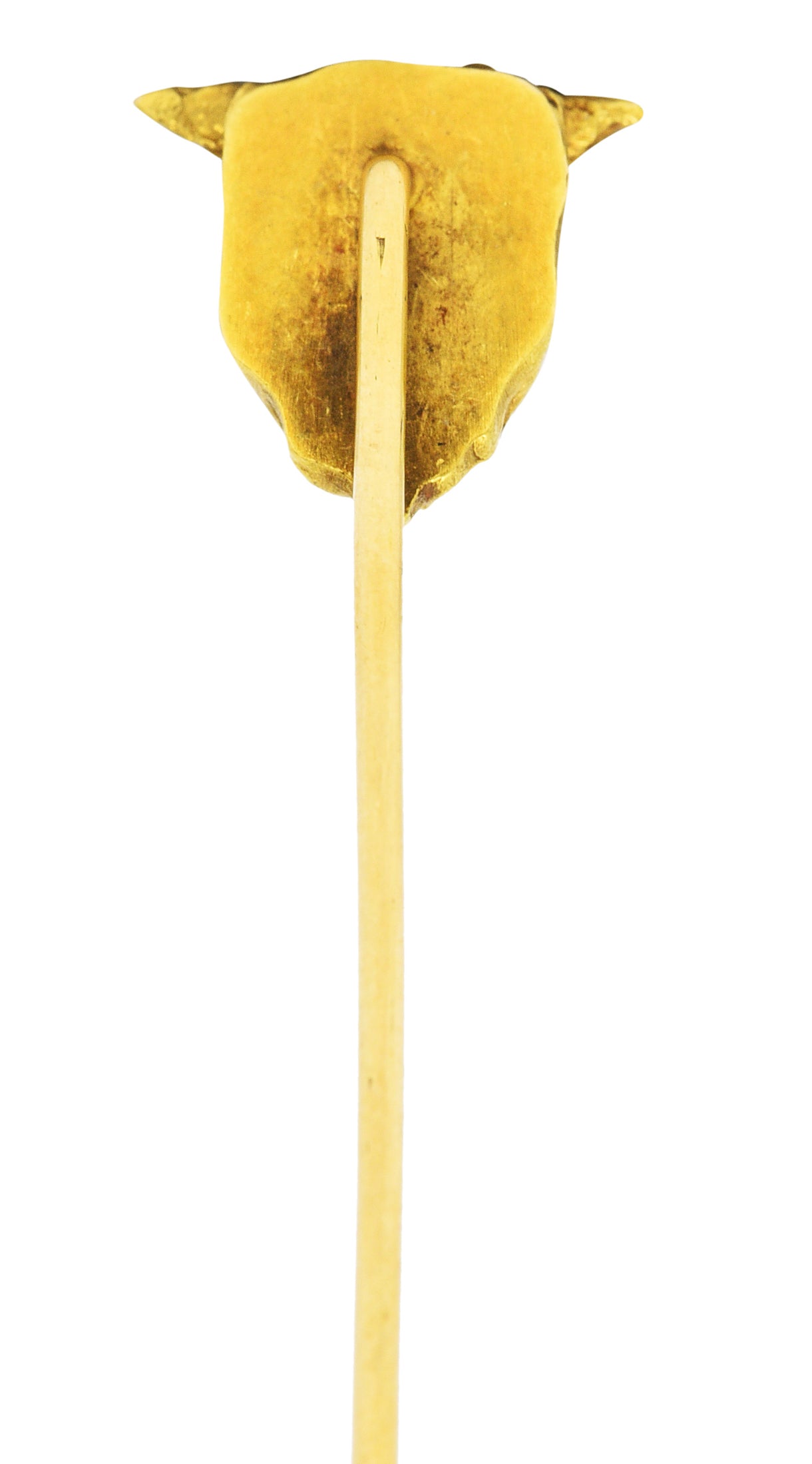 Art Nouveau 18 Karat Yellow Gold Taurus Zodiac Stick PinStick Pin - Wilson's Estate Jewelry
