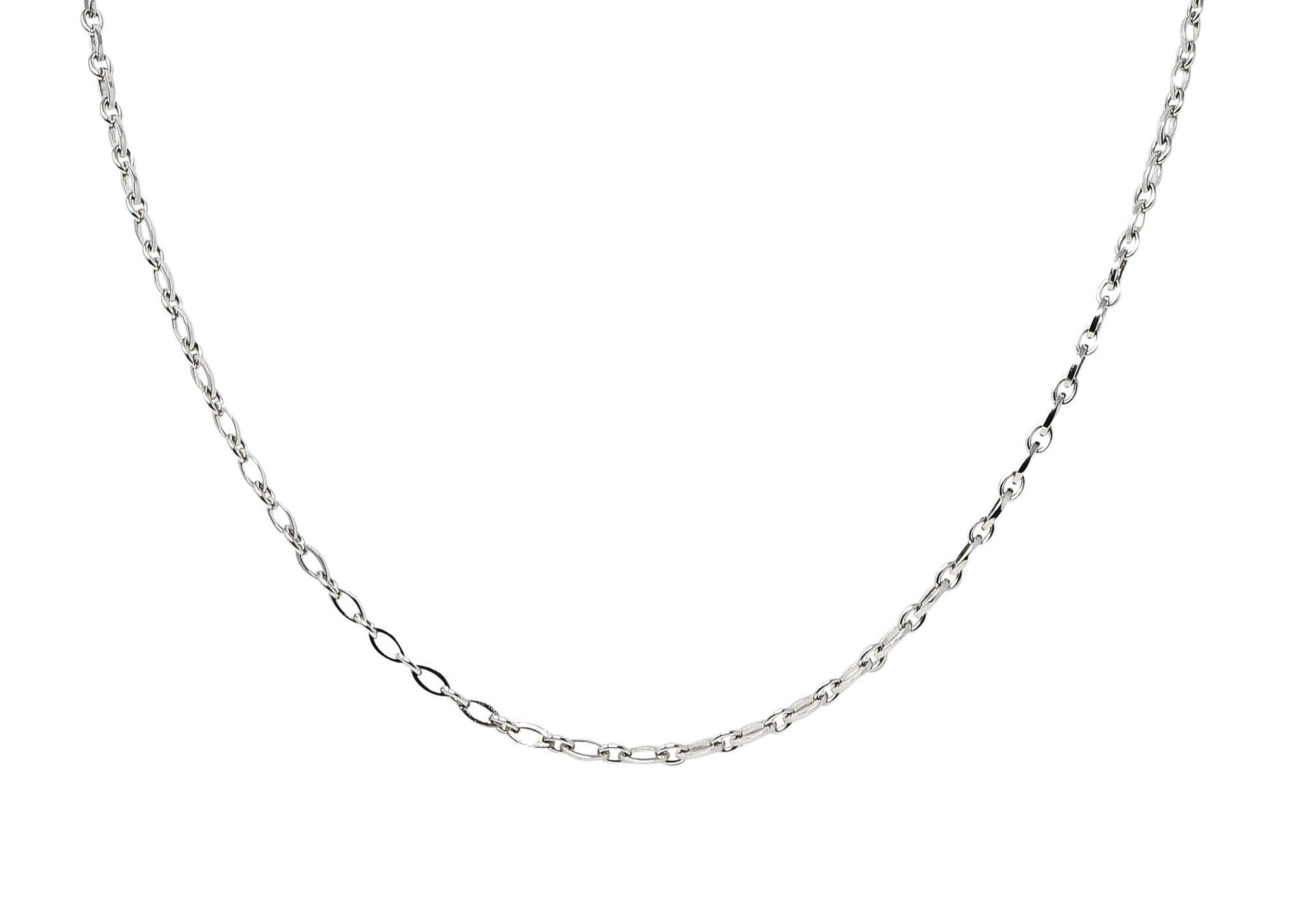 .11111 Mauboussin Paris 18 Karat White Gold Navette Chain NecklaceNecklace - Wilson's Estate Jewelry