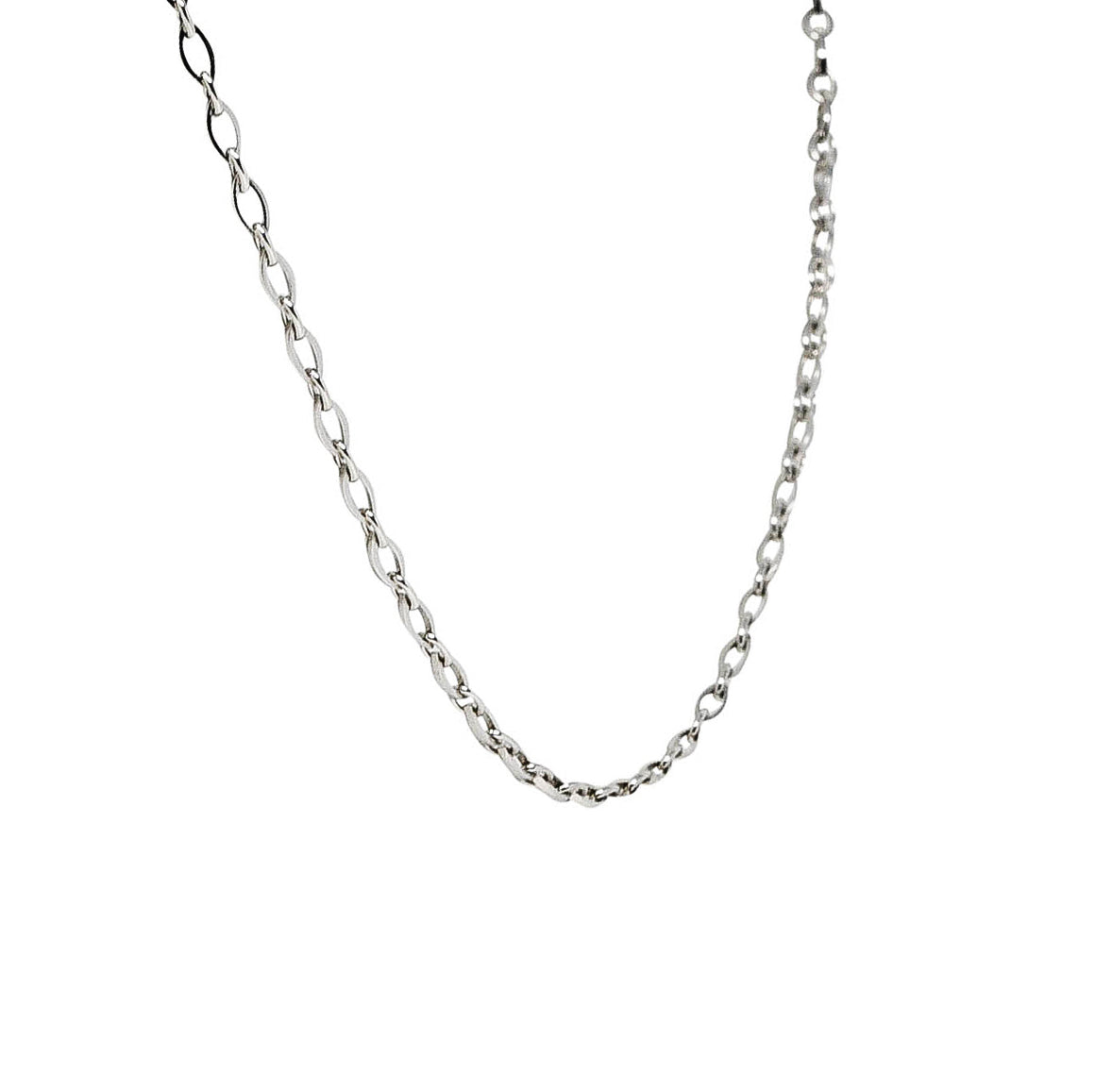 .11111 Mauboussin Paris 18 Karat White Gold Navette Chain NecklaceNecklace - Wilson's Estate Jewelry