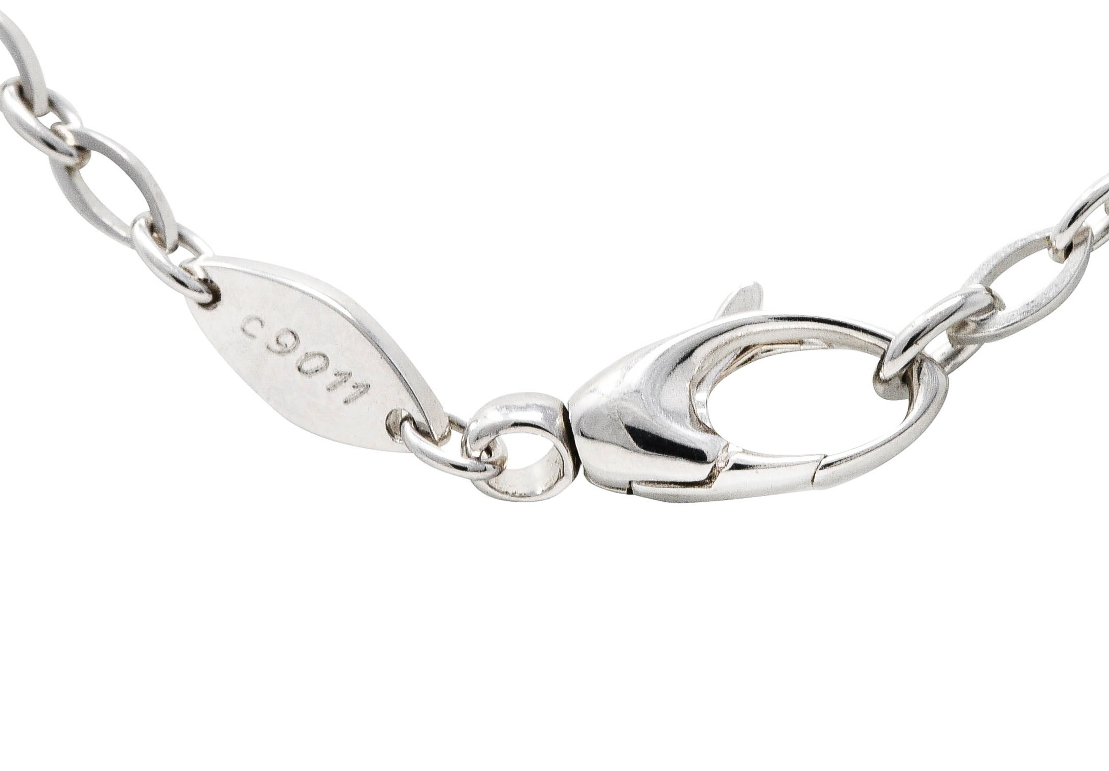 .11111 Mauboussin Paris 18 Karat White Gold Navette Chain NecklaceNecklace - Wilson's Estate Jewelry