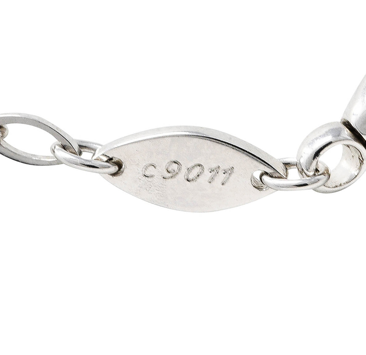 .11111 Mauboussin Paris 18 Karat White Gold Navette Chain NecklaceNecklace - Wilson's Estate Jewelry