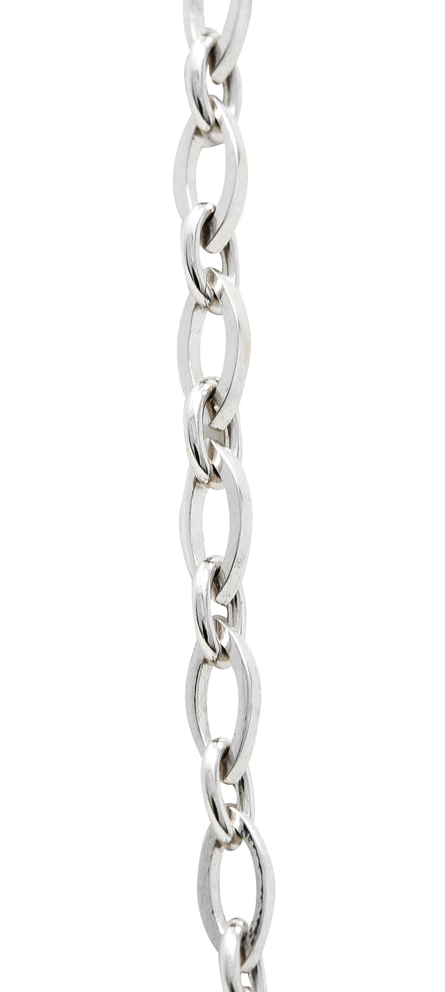 .11111 Mauboussin Paris 18 Karat White Gold Navette Chain NecklaceNecklace - Wilson's Estate Jewelry