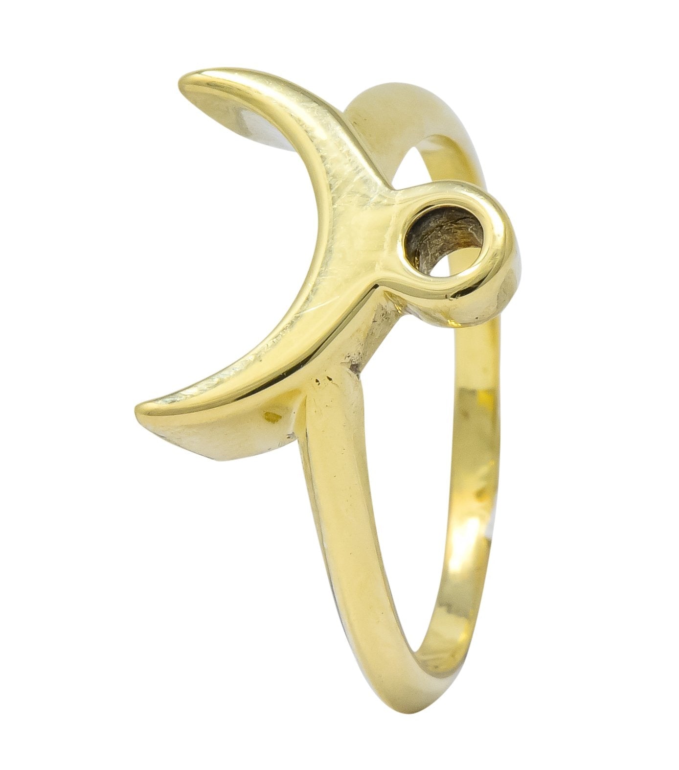 Cartier Vintage 18 Karat Gold Zodiac Taurus Stacking Ring - Wilson's Estate Jewelry
