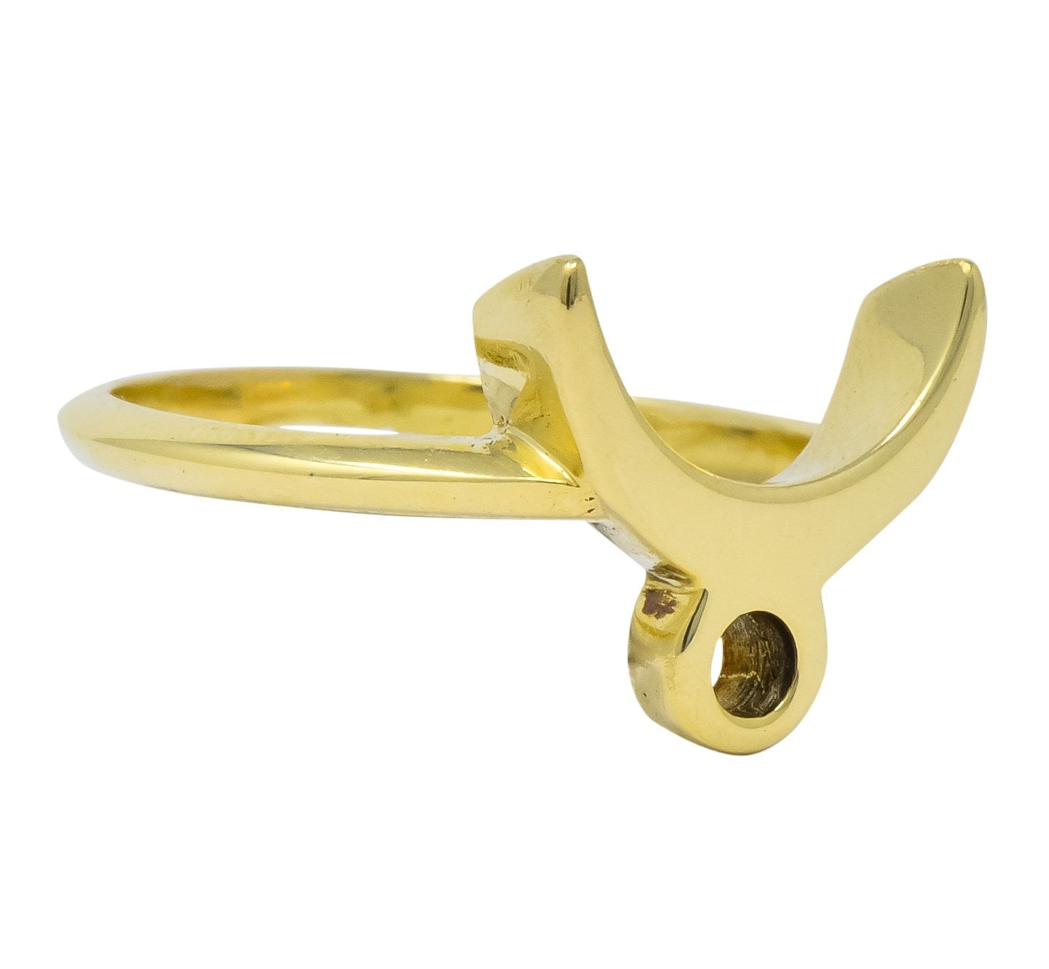 Cartier Vintage 18 Karat Gold Zodiac Taurus Stacking Ring - Wilson's Estate Jewelry