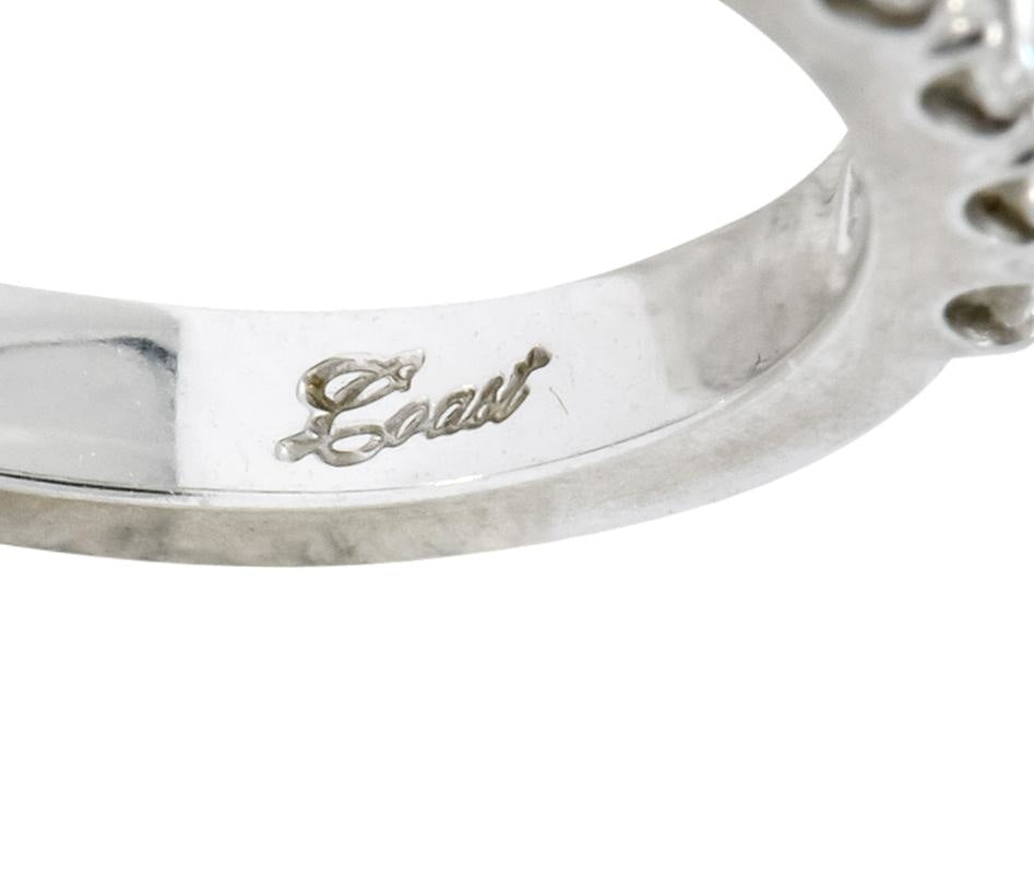 Coast 1990's 0.50 CTW 14 Karat White Gold Band Ring - Wilson's Estate Jewelry