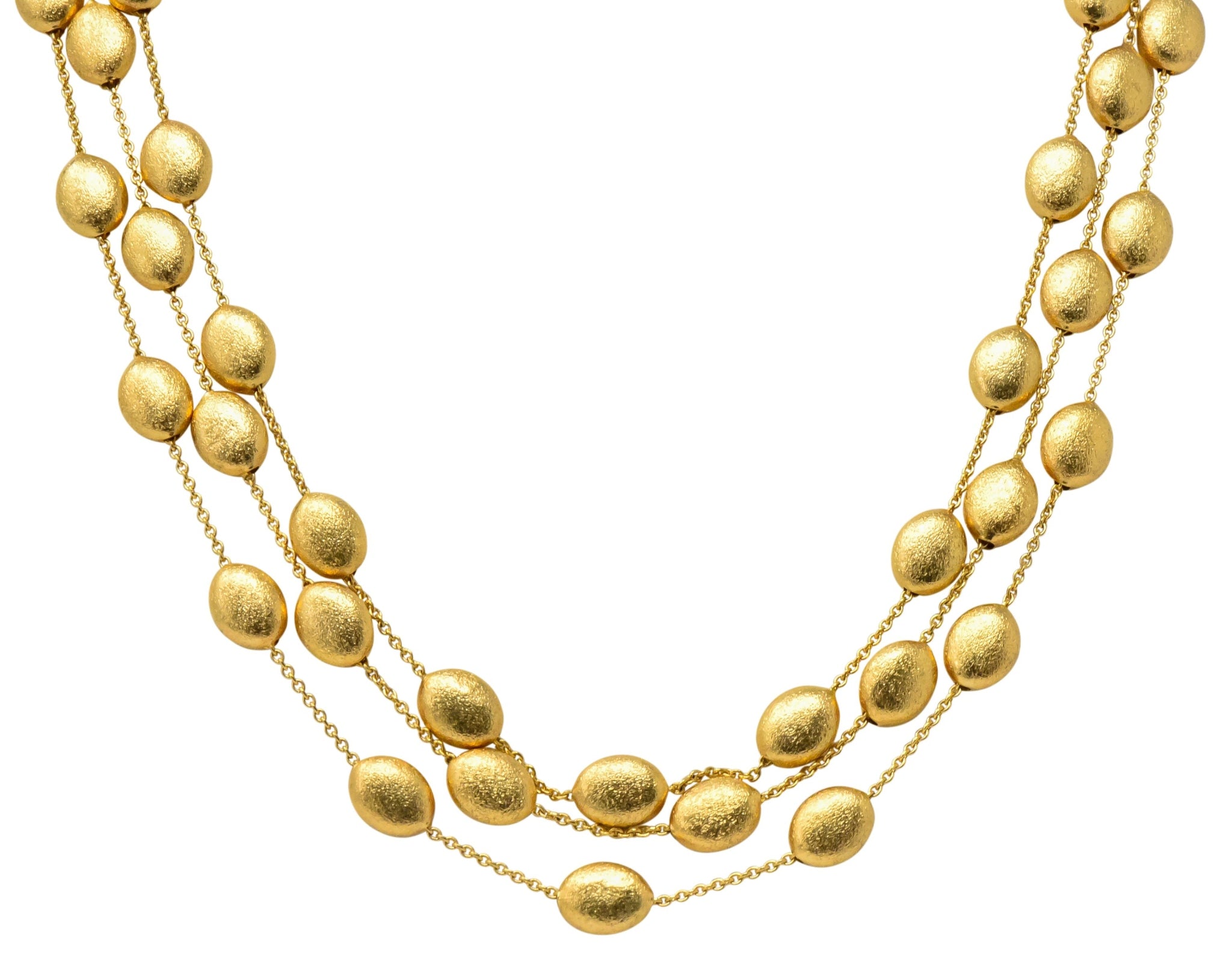 Marco Bicego 18 Karat Gold Multi-Strand Confetti Oro Necklace - Wilson's Estate Jewelry