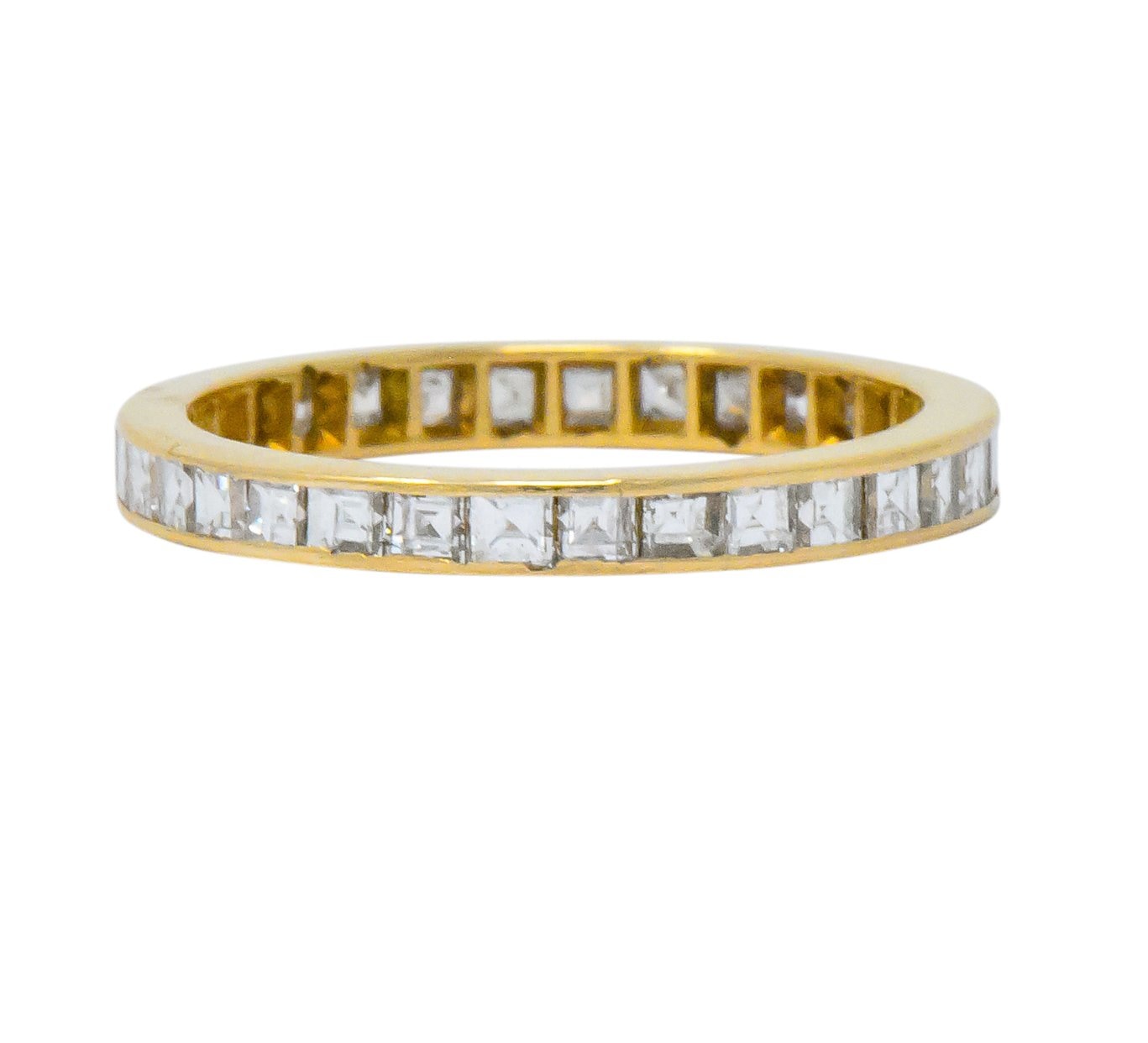 Modern 1.30 CTW Diamond 14 Karat Gold Eternity Band Ring Wilson's Antique & Estate Jewelry