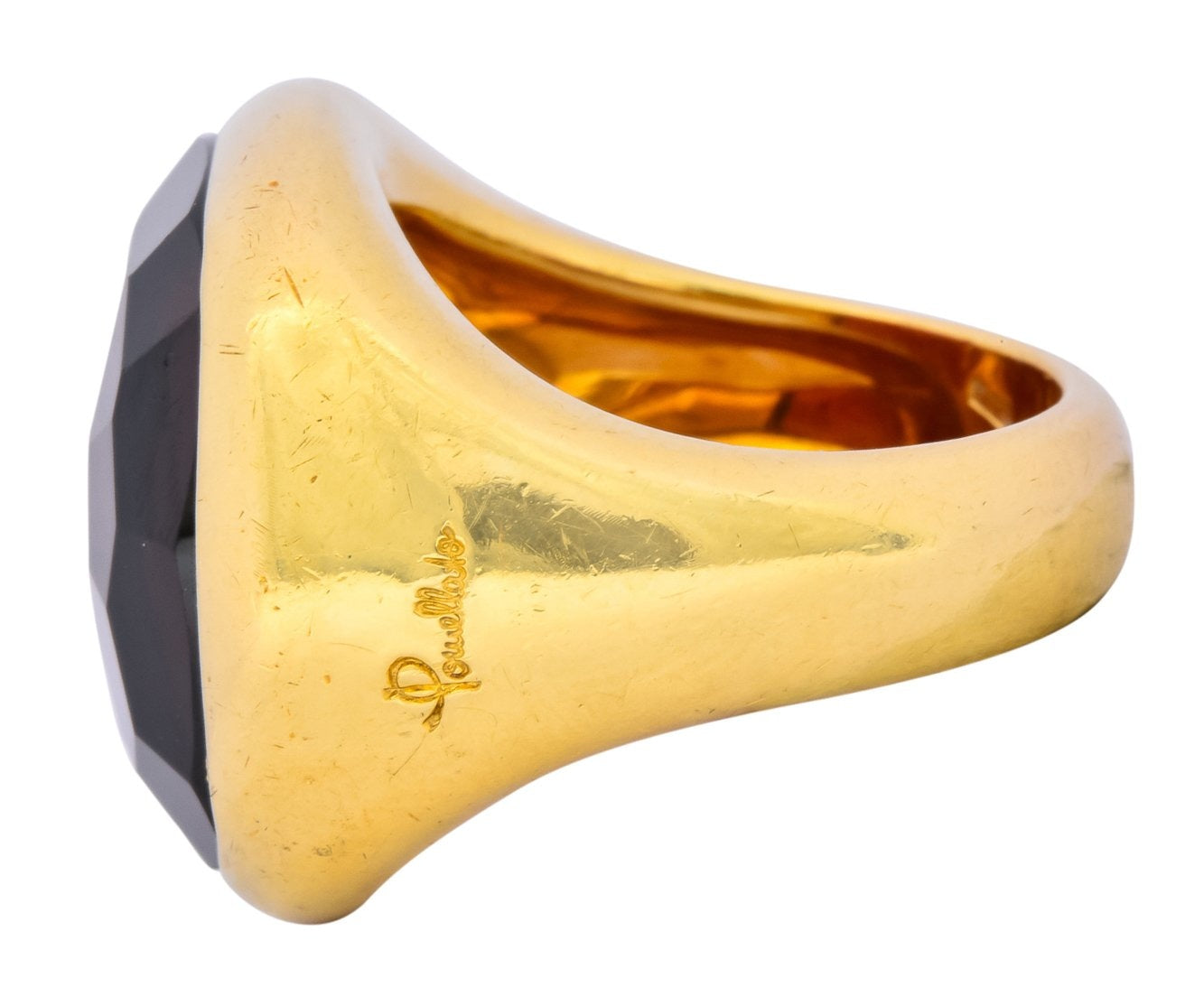 Pomellato Garnet 18 Karat Gold Bold Statement Ring - Wilson's Estate Jewelry