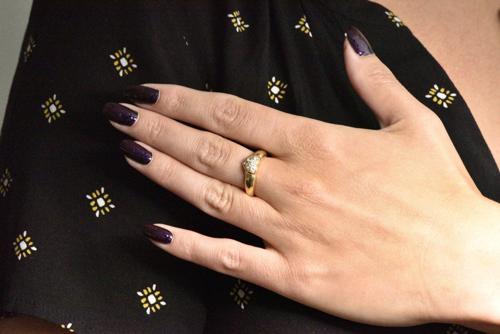 Tiffany & Co. 0.25 CTW Diamond And 18 Karat Gold Heart Ring Wilson's Estate Jewelry