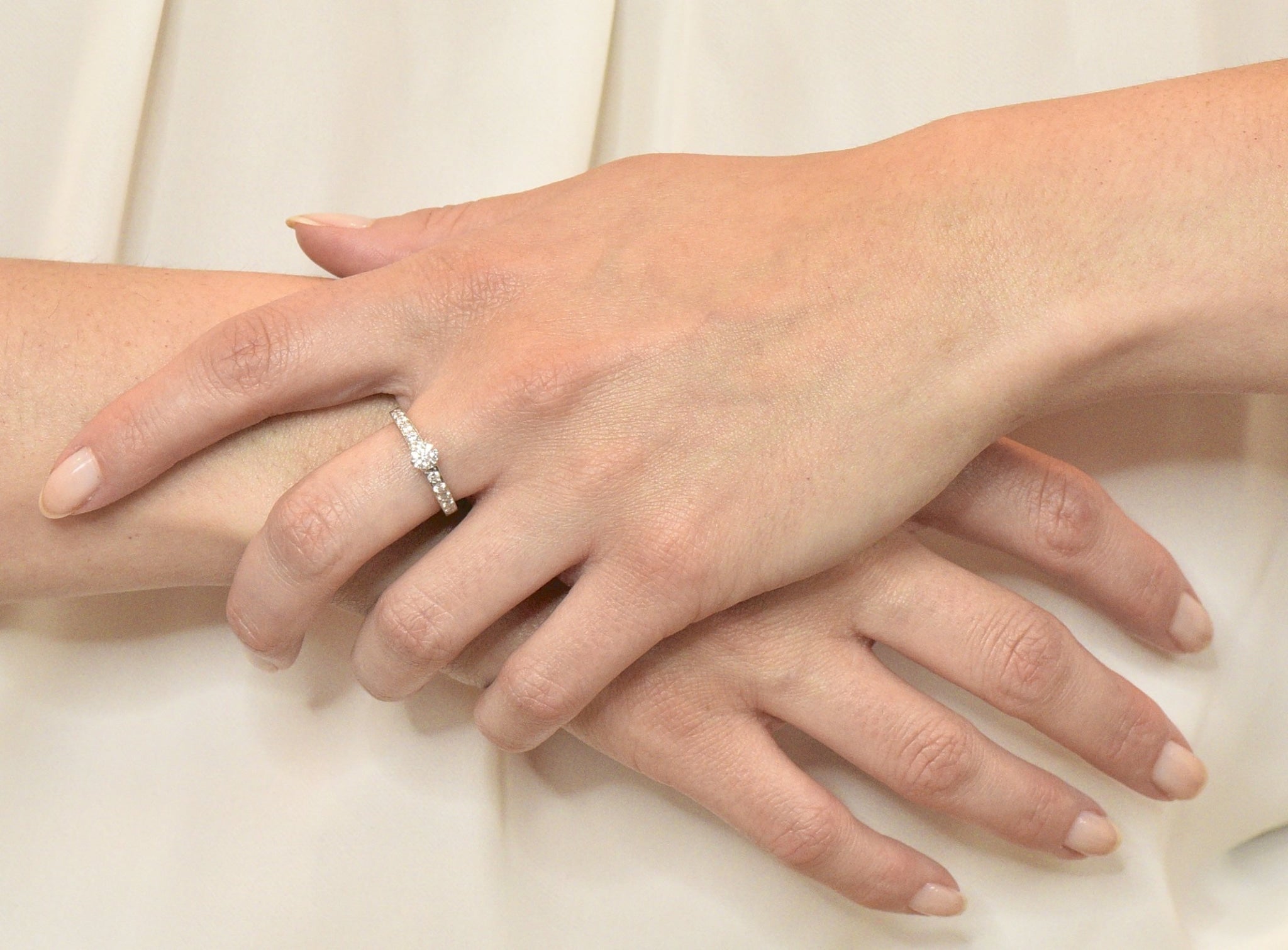 Tiffany & Co. Contemporary 0.48 CTW Diamond Platinum Engagement Ring - Wilson's Estate Jewelry