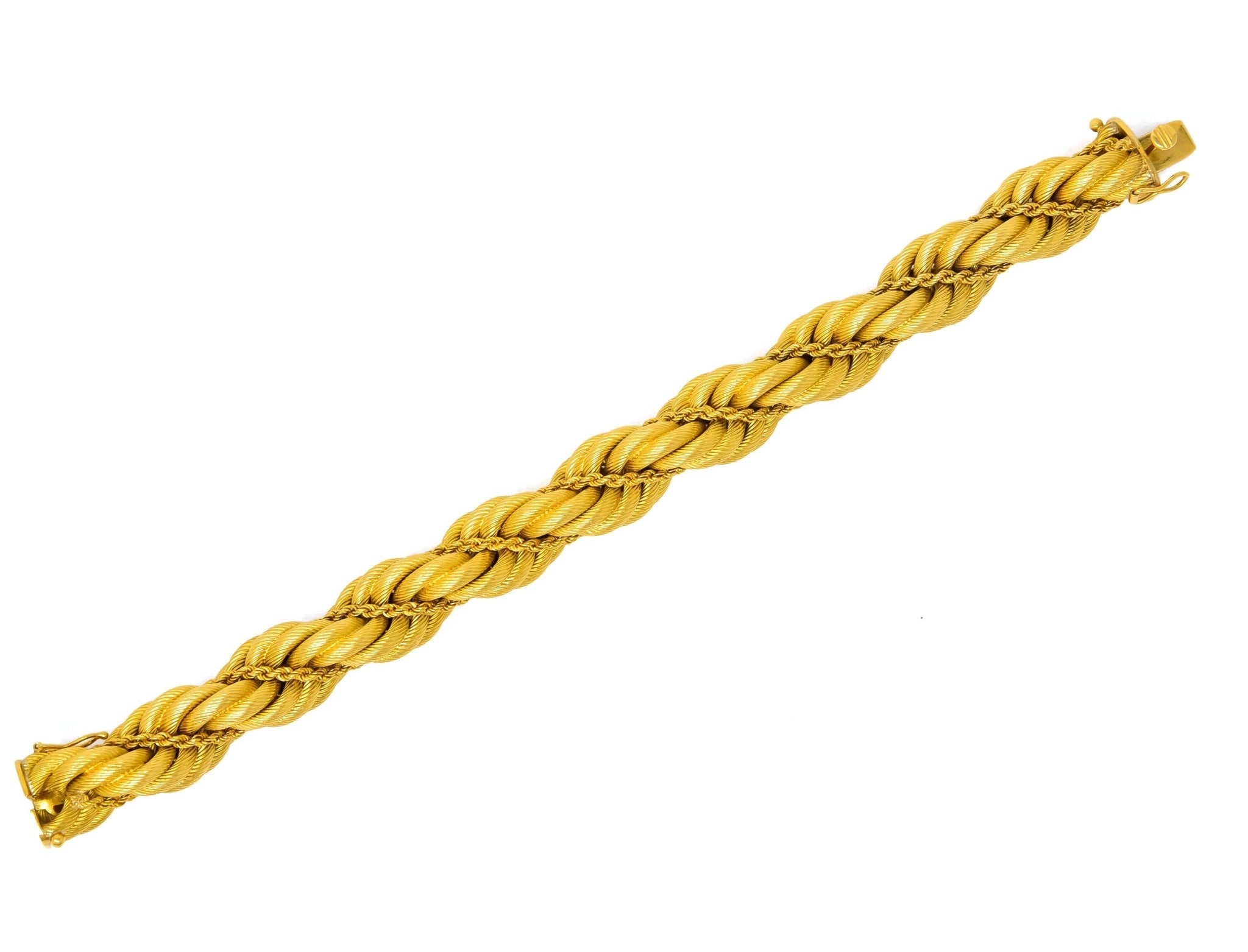 Tiffany & Co. Vintage 18 Karat Gold Large Twisted Rope Bracelet Circa 1970 - Wilson's Estate Jewelry