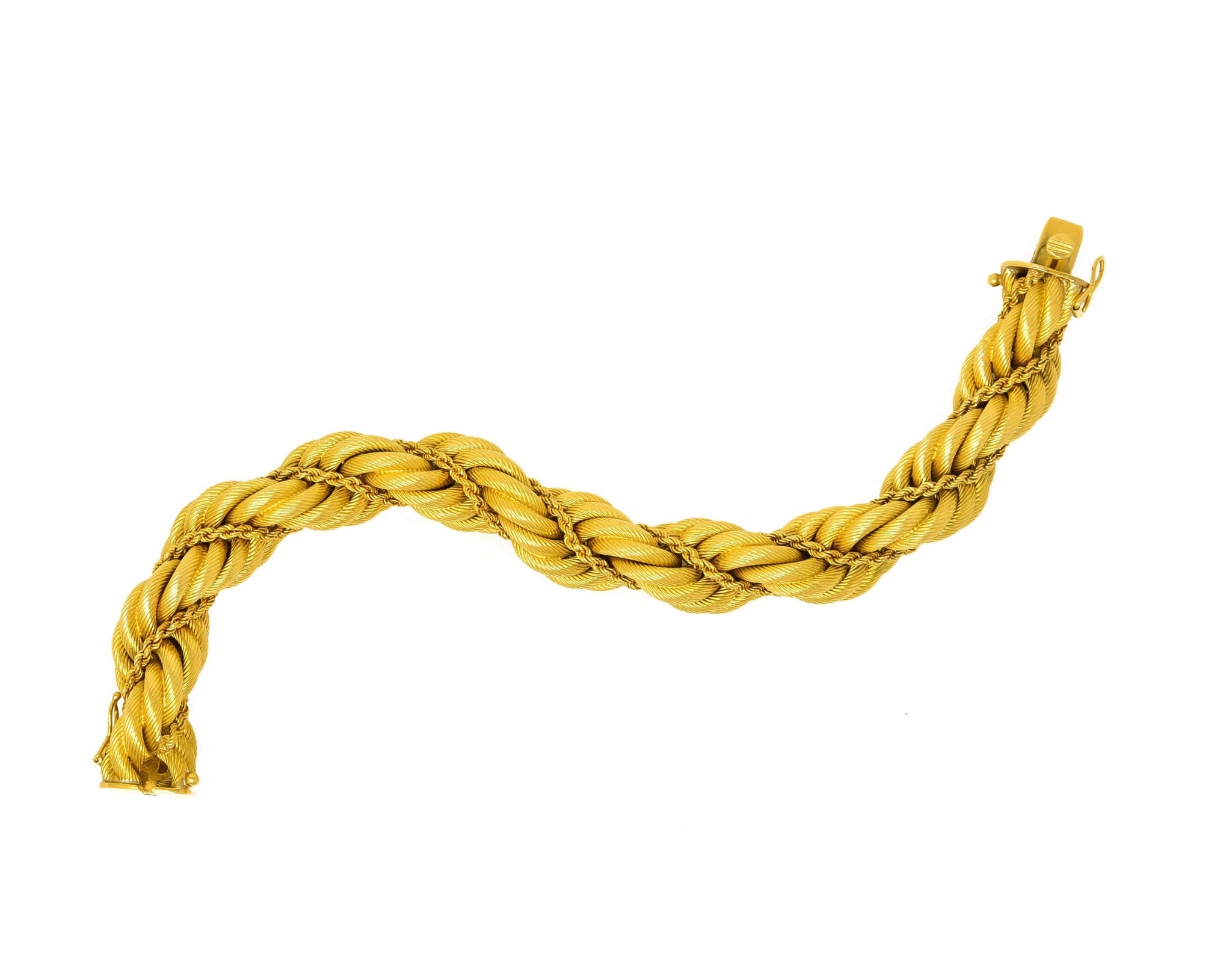 Tiffany & Co. Vintage 18 Karat Gold Large Twisted Rope Bracelet Circa 1970 - Wilson's Estate Jewelry