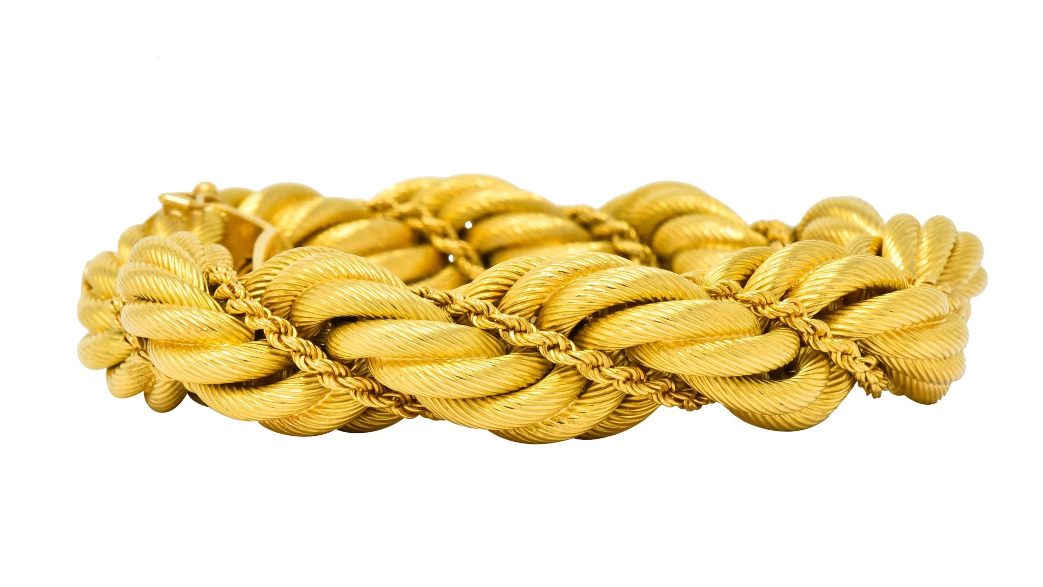 Tiffany & Co. Vintage 18 Karat Gold Large Twisted Rope Bracelet Circa 1970 - Wilson's Estate Jewelry