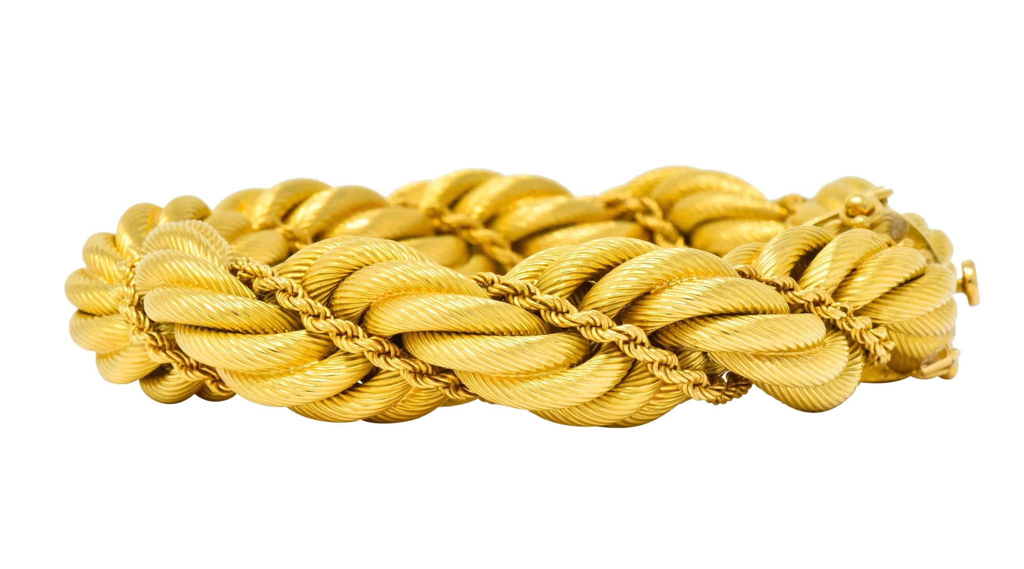 Tiffany & Co. Vintage 18 Karat Gold Large Twisted Rope Bracelet Circa 1970 - Wilson's Estate Jewelry