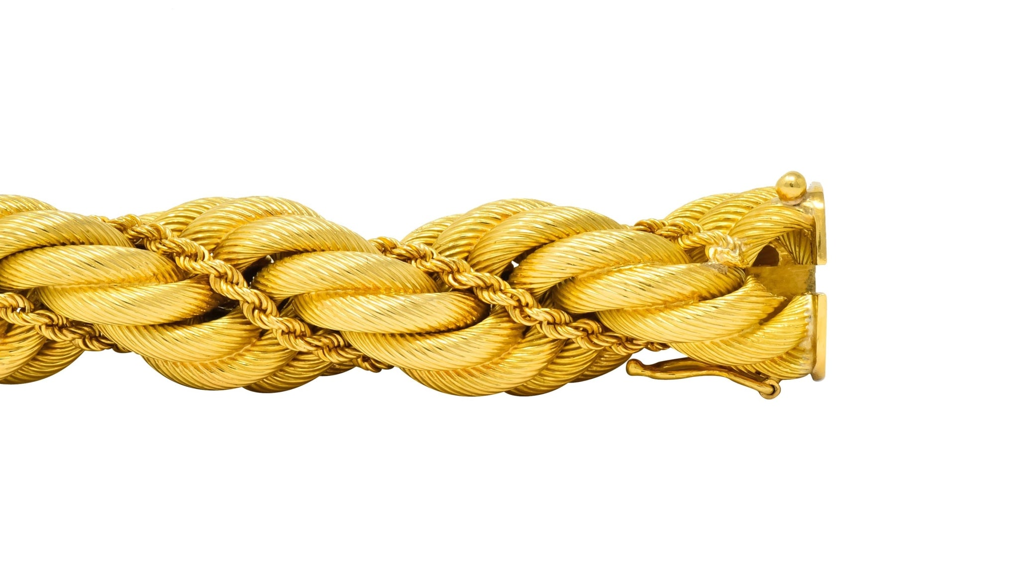 Tiffany & Co. Vintage 18 Karat Gold Large Twisted Rope Bracelet Circa 1970 - Wilson's Estate Jewelry
