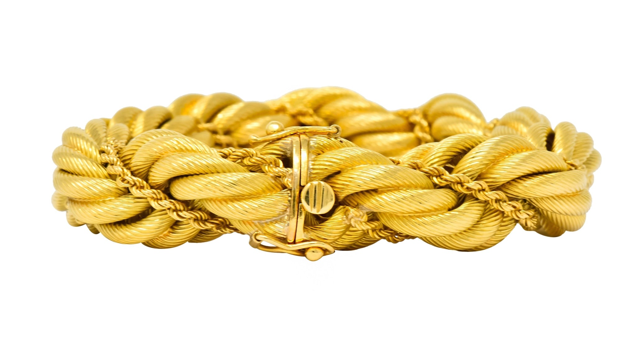 Tiffany & Co. Vintage 18 Karat Gold Large Twisted Rope Bracelet Circa 1970 - Wilson's Estate Jewelry