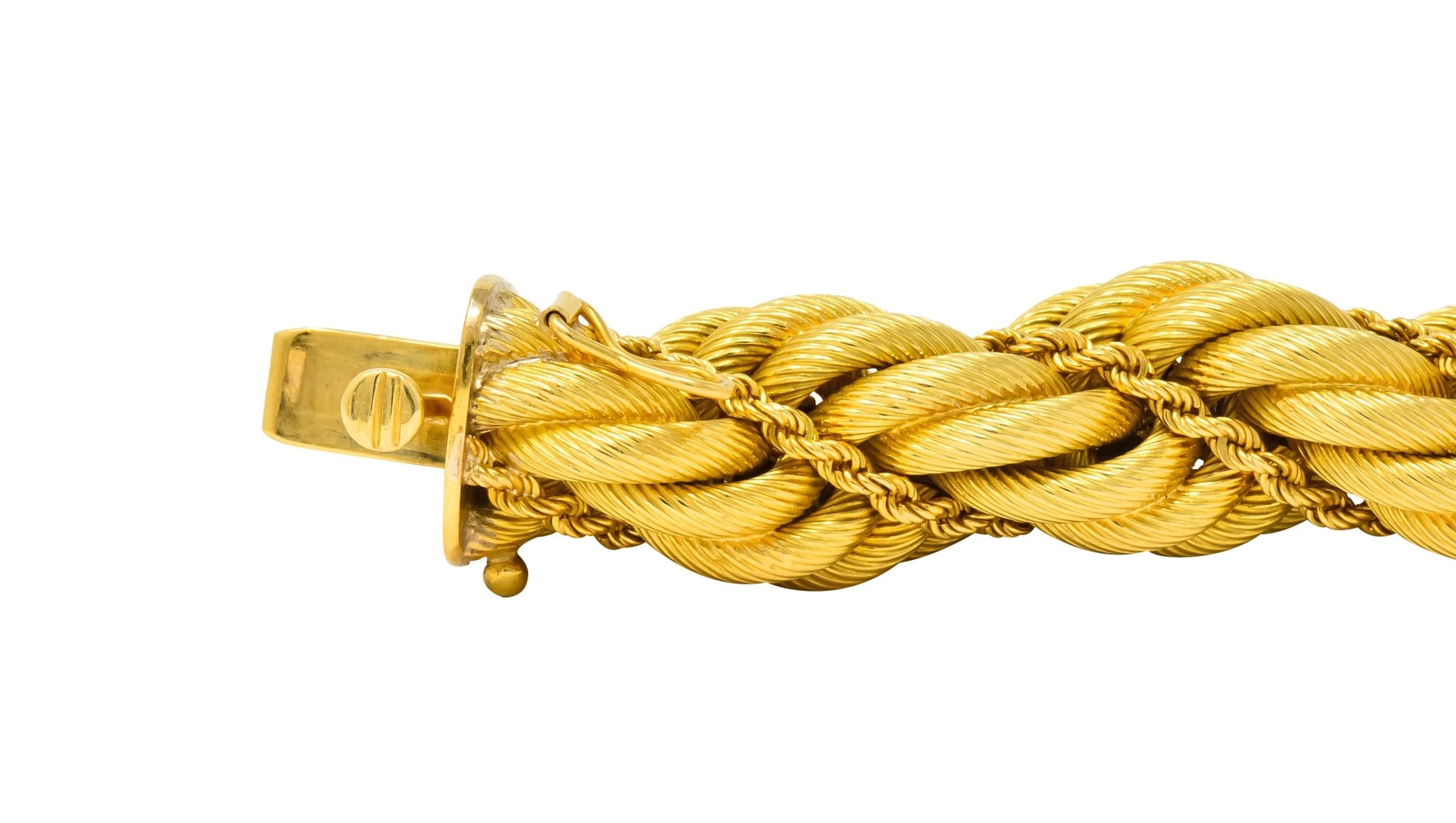 Tiffany & Co. Vintage 18 Karat Gold Large Twisted Rope Bracelet Circa 1970 - Wilson's Estate Jewelry