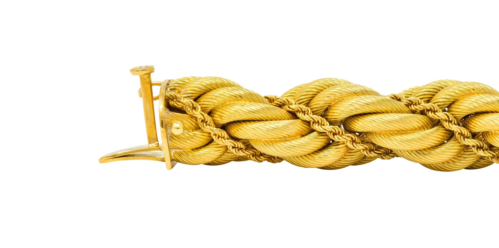 Tiffany & Co. Vintage 18 Karat Gold Large Twisted Rope Bracelet Circa 1970 - Wilson's Estate Jewelry