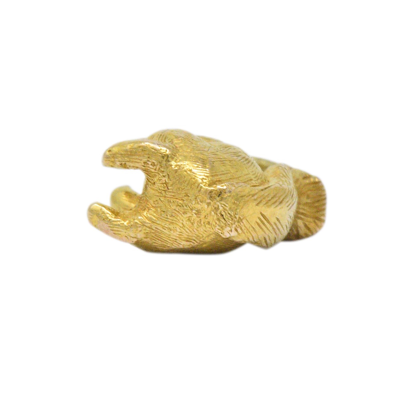Victorian 18 Karat Gold Ruby Squirrel Charm Wilson's Estate Jewelry