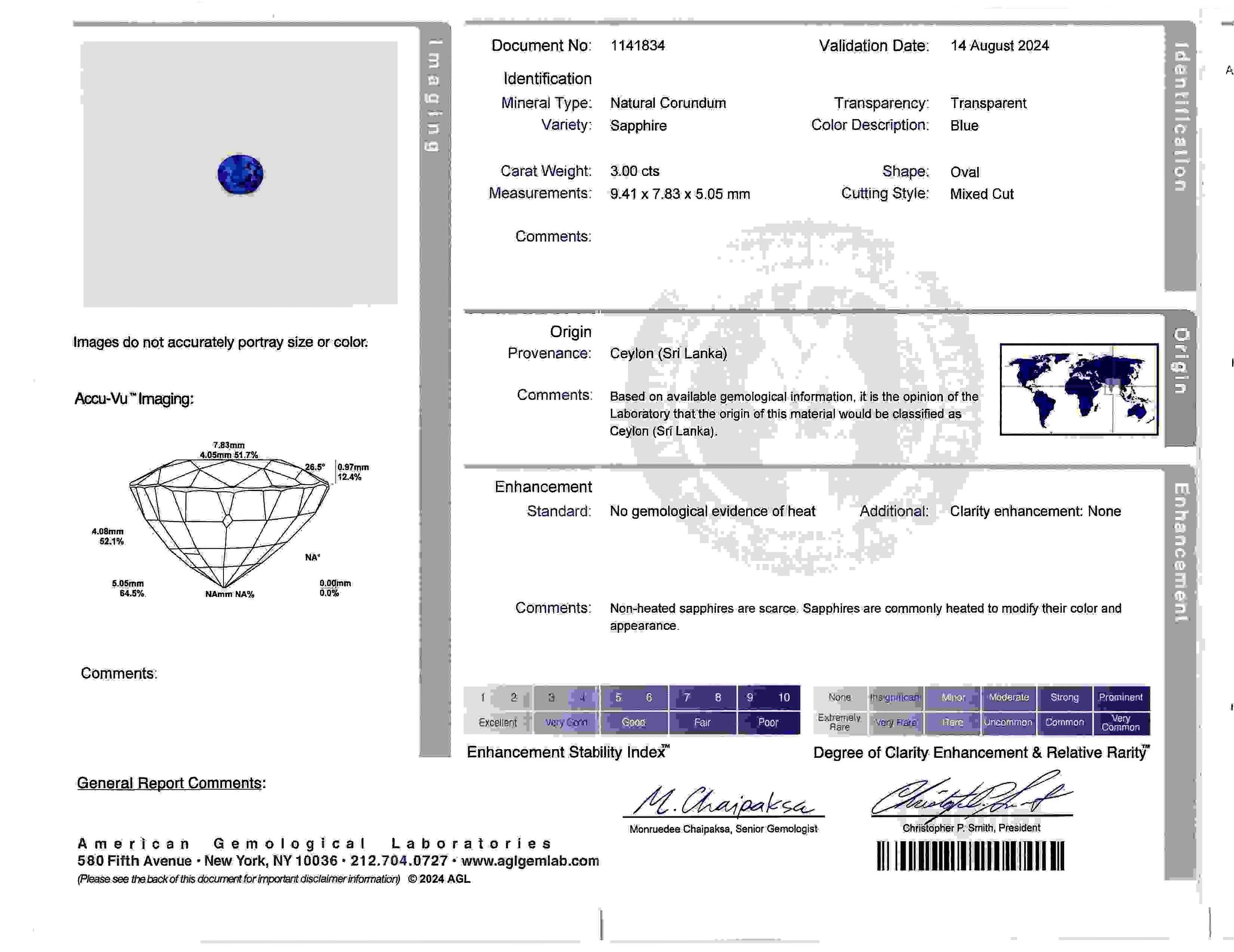 Art Deco 4.90 CTW No Heat Ceylon Sapphire Diamond Platinum Antique Ring AGL