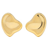 Elsa Peretti Tiffany & Co. 1980 18 Karat Yellow Gold Vintage Full Heart Earrings