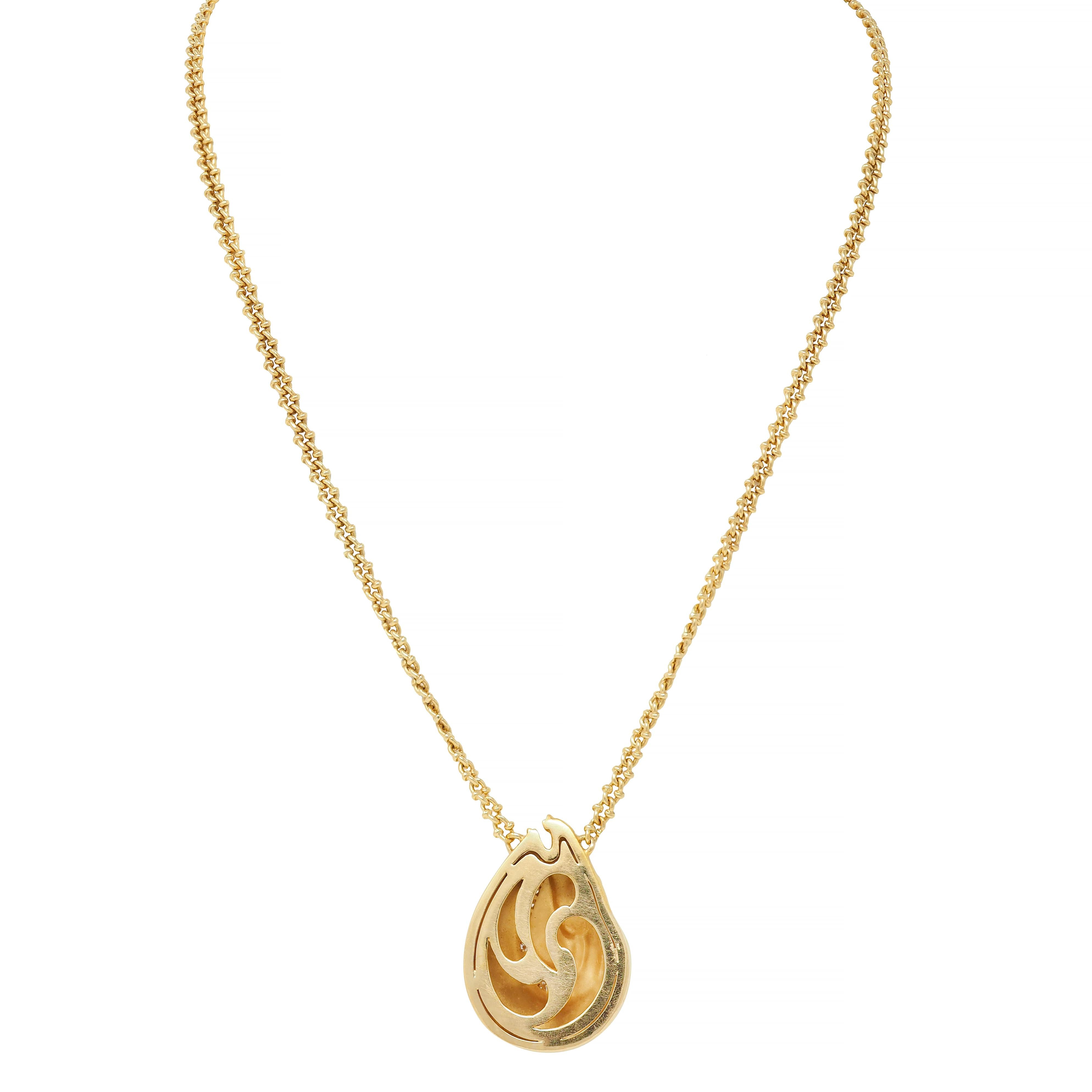 Carrera Y Carrera Diamond 18 Karat Yellow Gold Horse Ecuestre Station Necklace