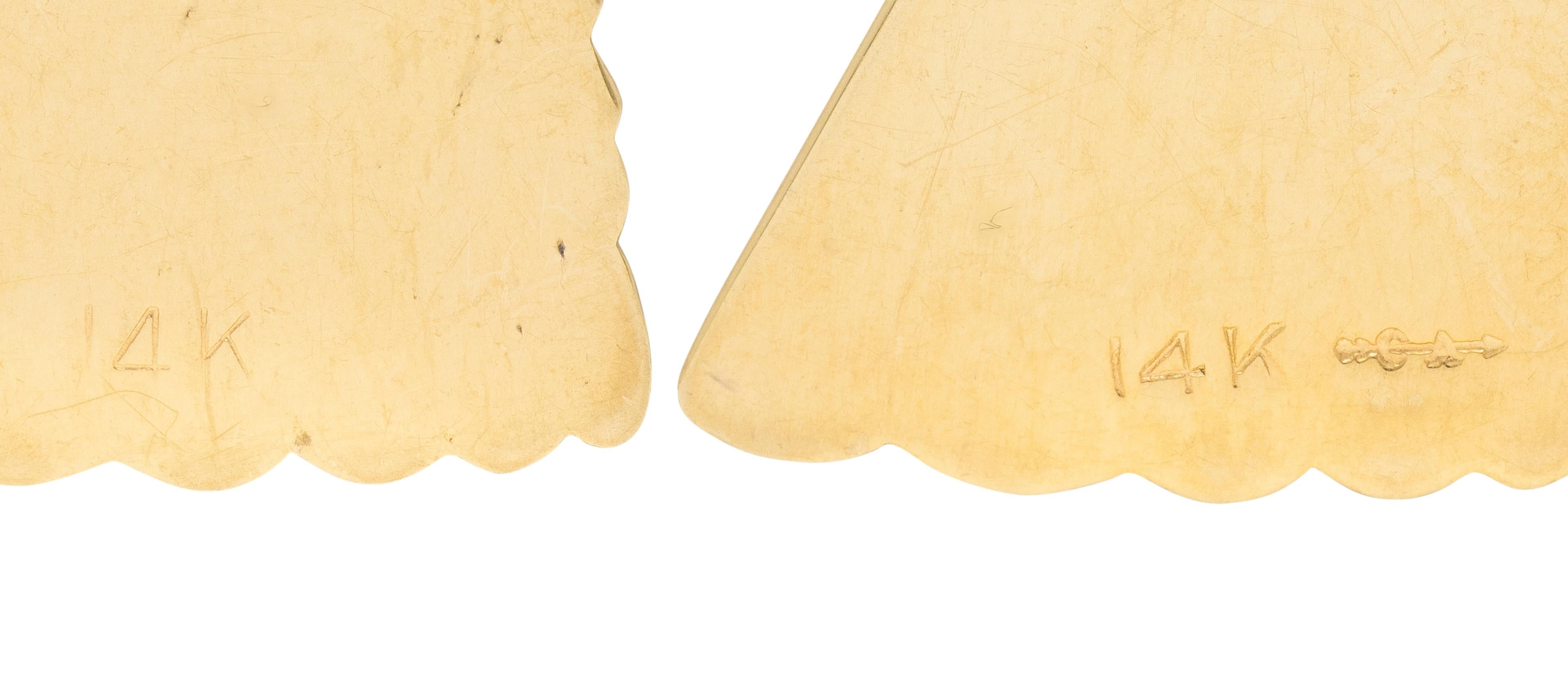 Carl Art Inc. Mid-Century 14 Karat Yellow Gold Vintage Bride Pendant Charm