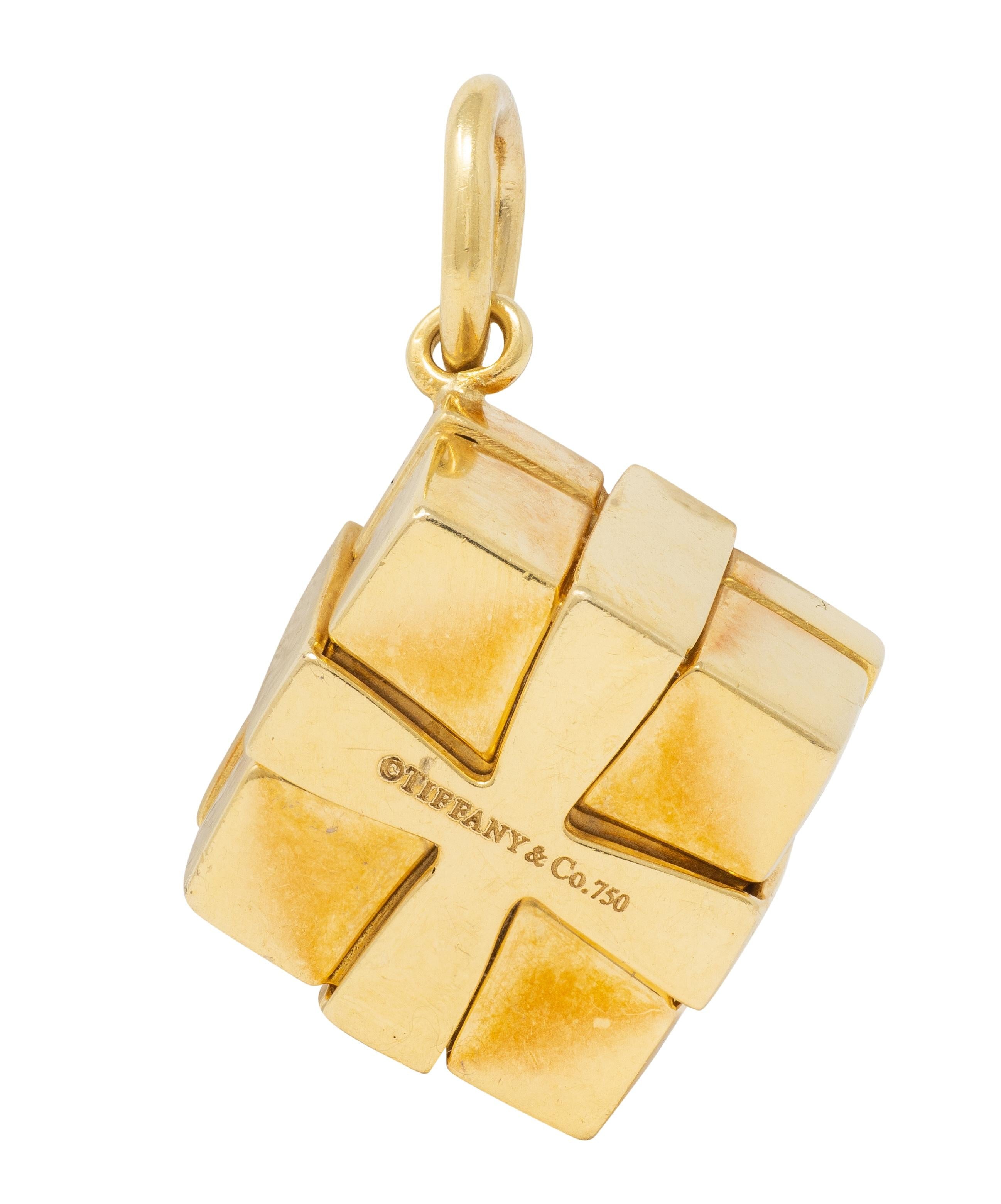 Tiffany & Co. 2000's 18 Karat Yellow Gold Present Charm